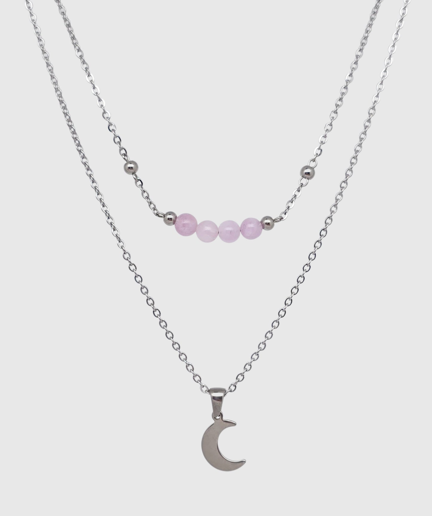 Collier MÉLIA ~ 8 pierres disponibles 🌷 doré/argenté