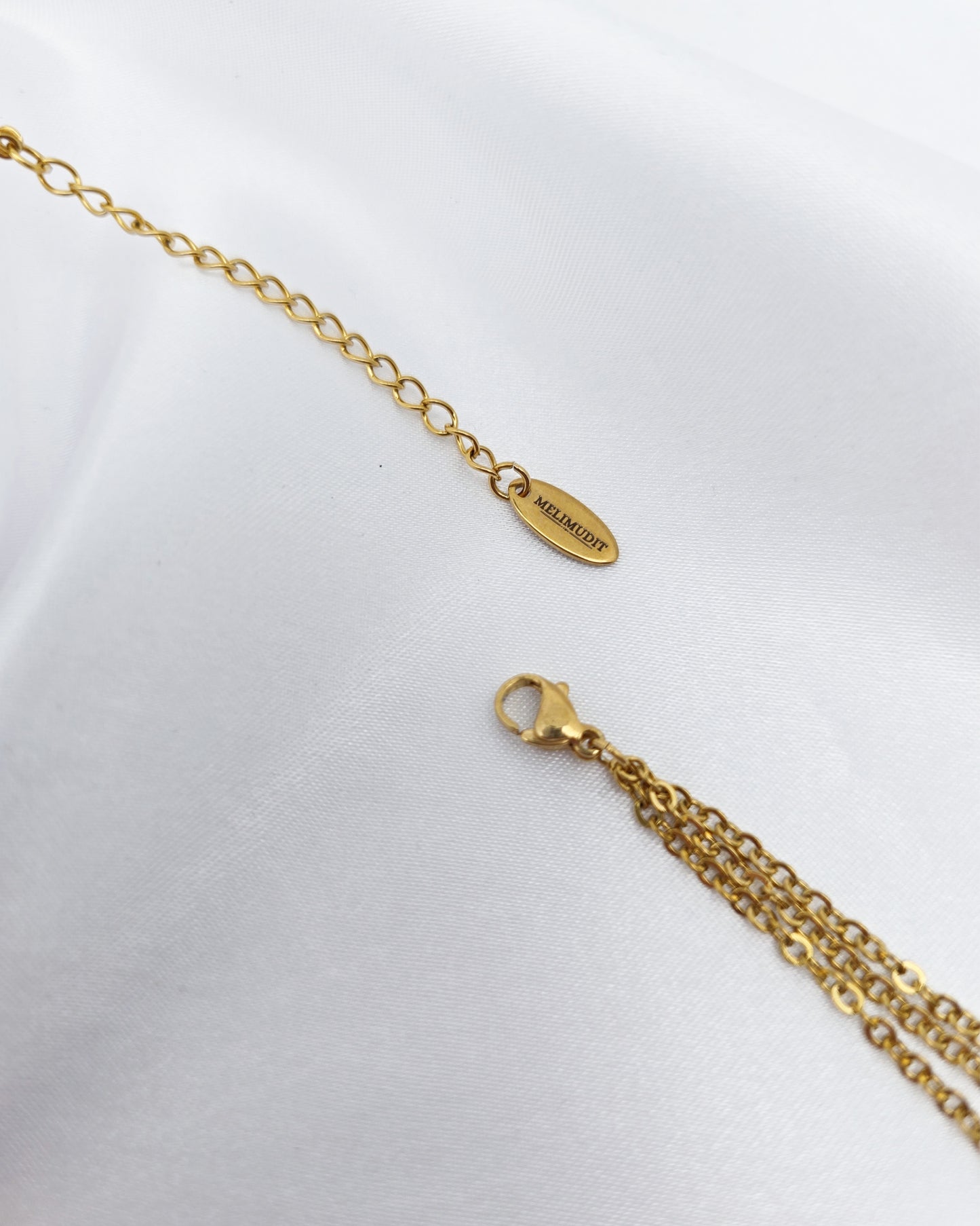 Collier CALLYOPE ~ 5 pierres disponibles 🌷 doré/argenté