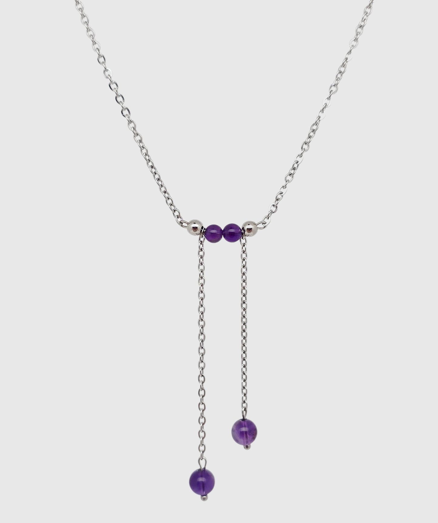 Collier ARCADIA ~ 3 pierres disponibles 🌷 doré/argenté