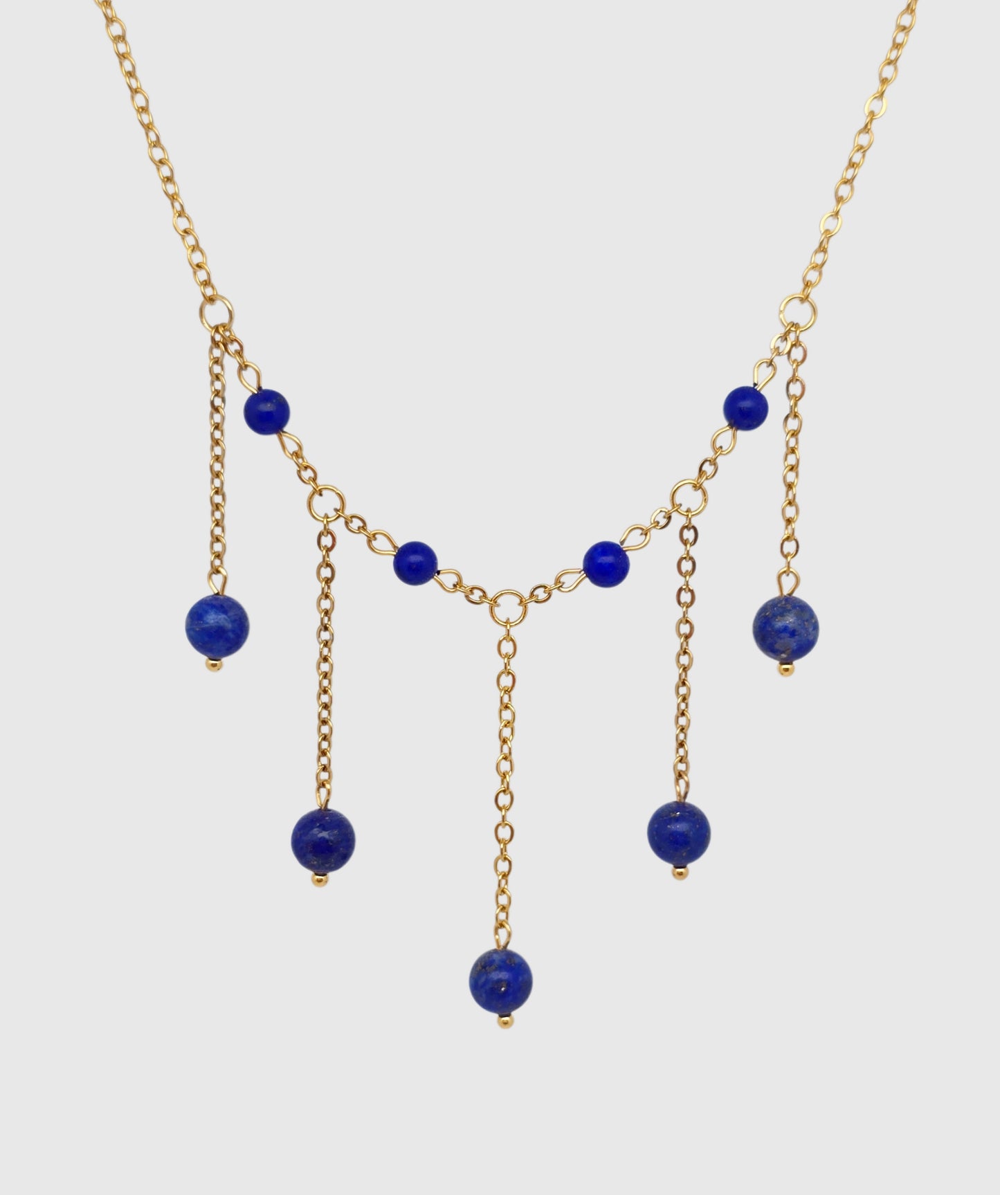 Collier CALYPSO ~ 5 pierres disponible 🌷 doré/argenté