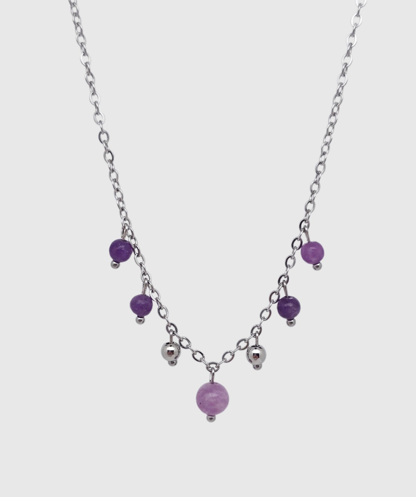 Collier HÉRA ~ 3 pierres disponibles 🌷 doré/argenté