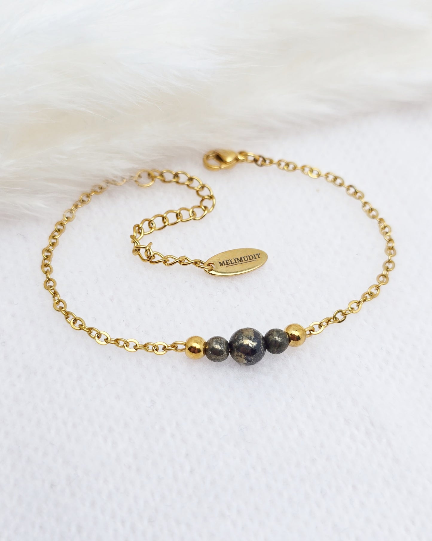 Bracelet CIRCÉ ~ 6 pierres disponibles 🌷 doré/argenté