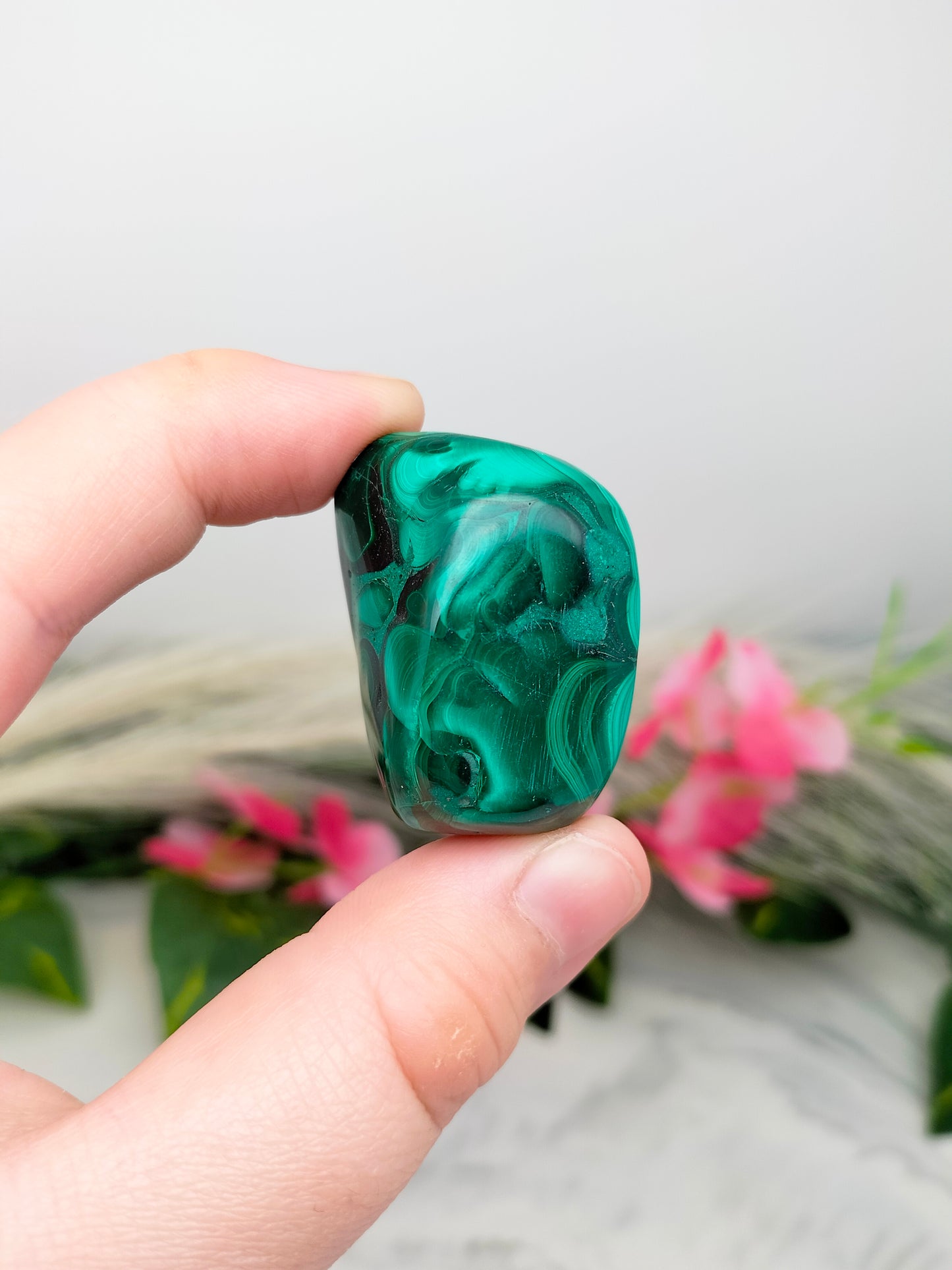 Pierre roulée Malachite 🌷 3 / 5cm