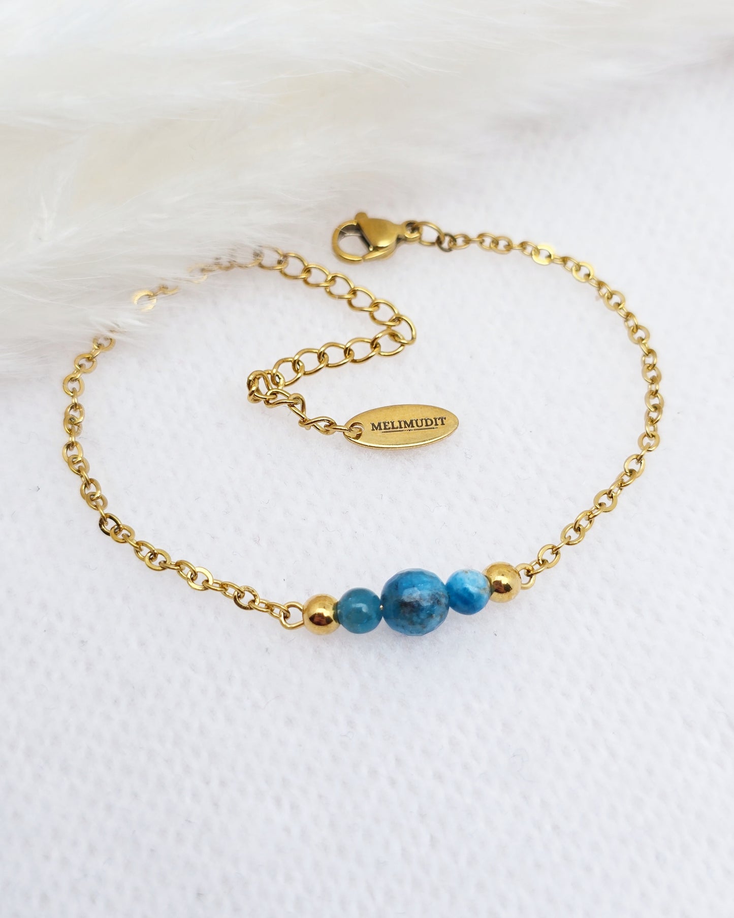 Bracelet CIRCÉ ~ 6 pierres disponibles 🌷 doré/argenté