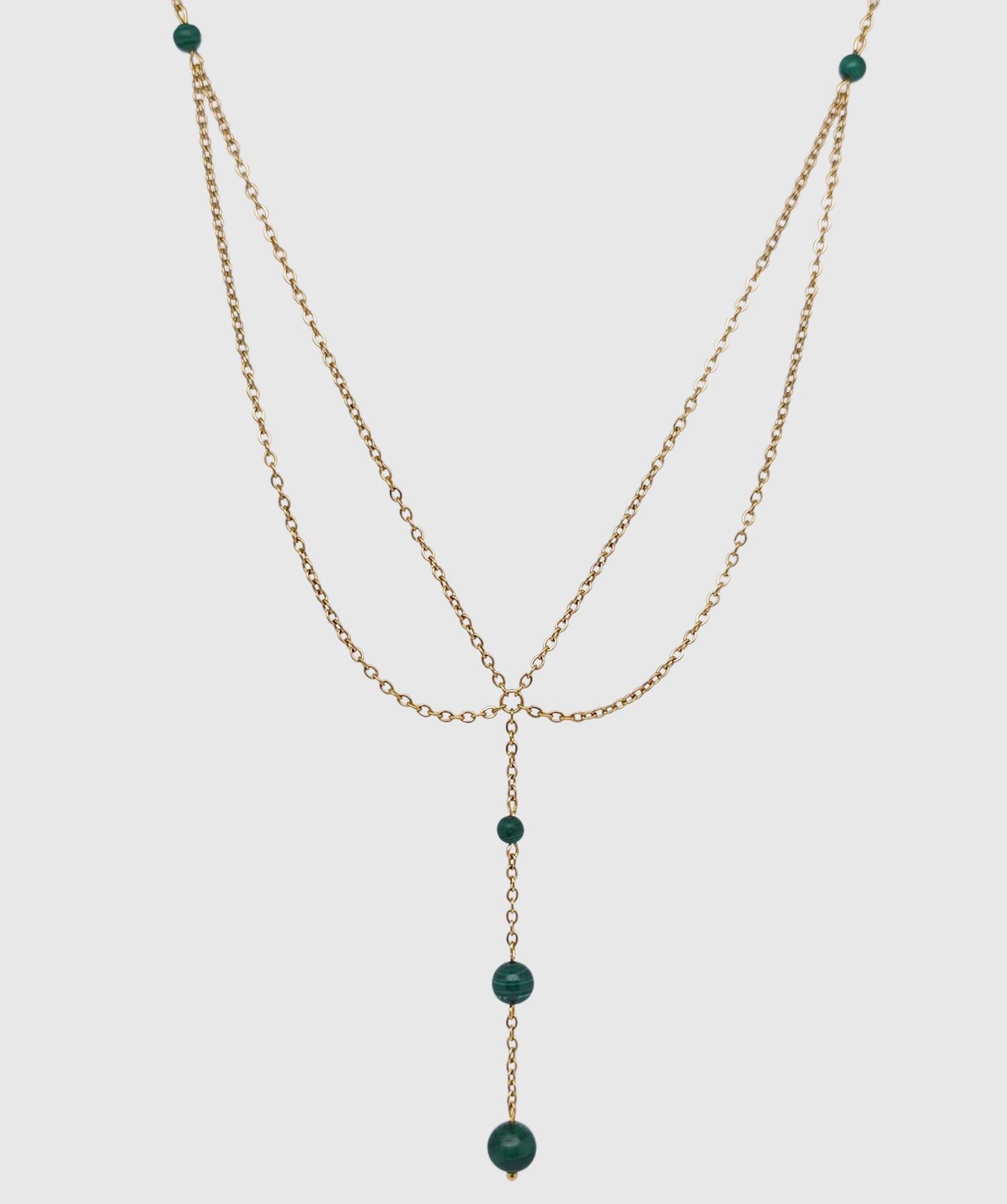 Collier GAÏA ~ 5 pierres disponibles 🌷 doré/argenté ,