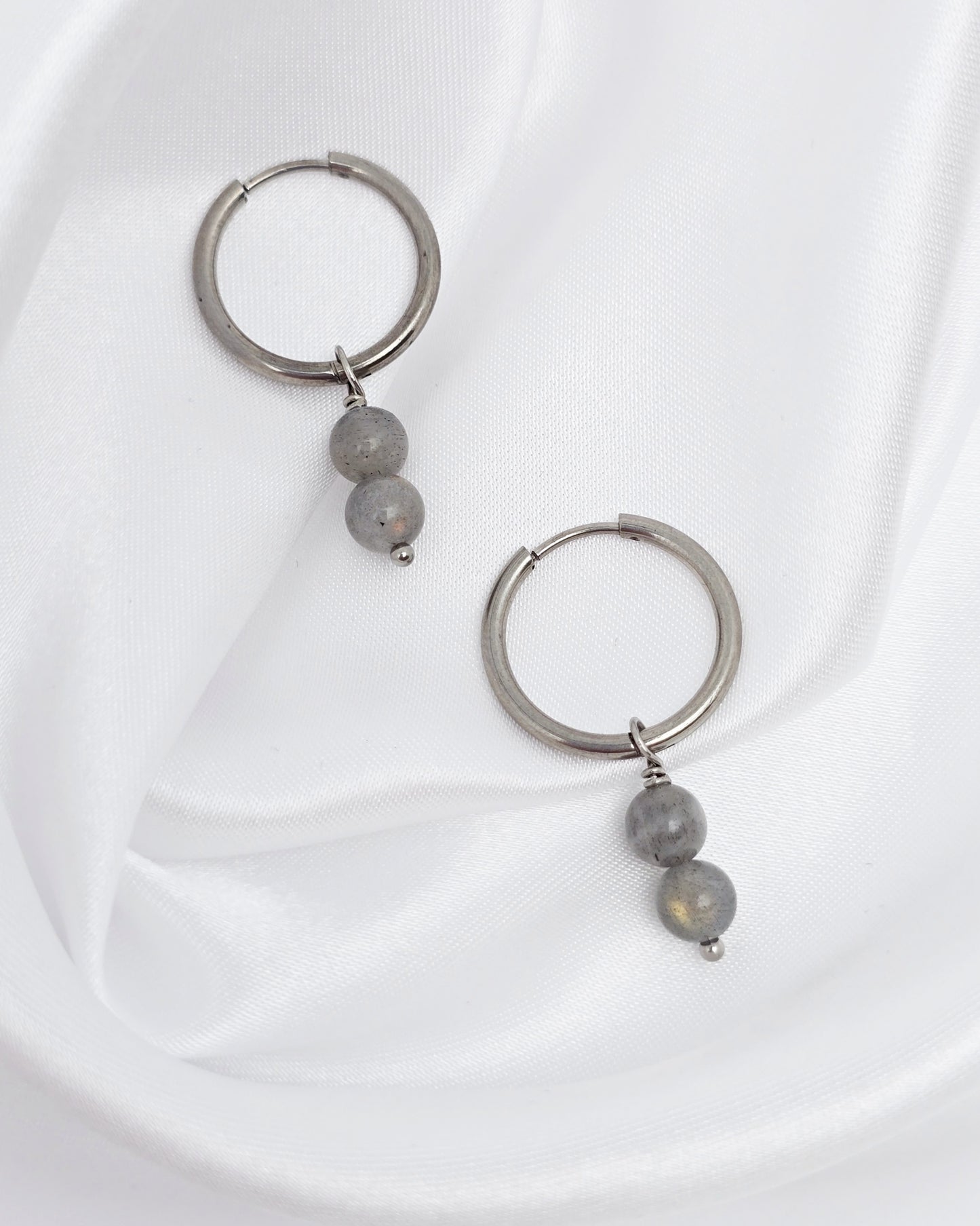 Boucles d'oreilles CASSANDRA ~ 13 pierres disponibles 🌷 doré/argenté