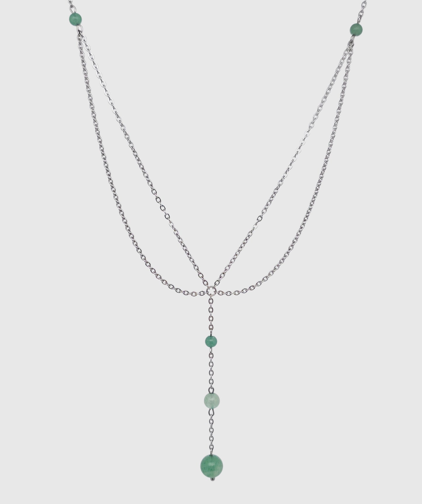 Collier GAÏA ~ 5 pierres disponibles 🌷 doré/argenté ,