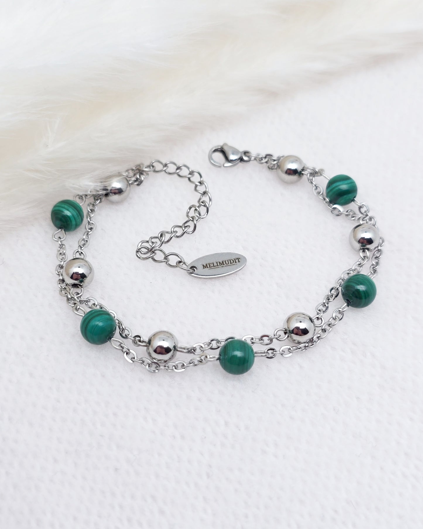 Bracelet PHOEBÉ ~ 7 pierres disponibles 🌷 doré/argenté