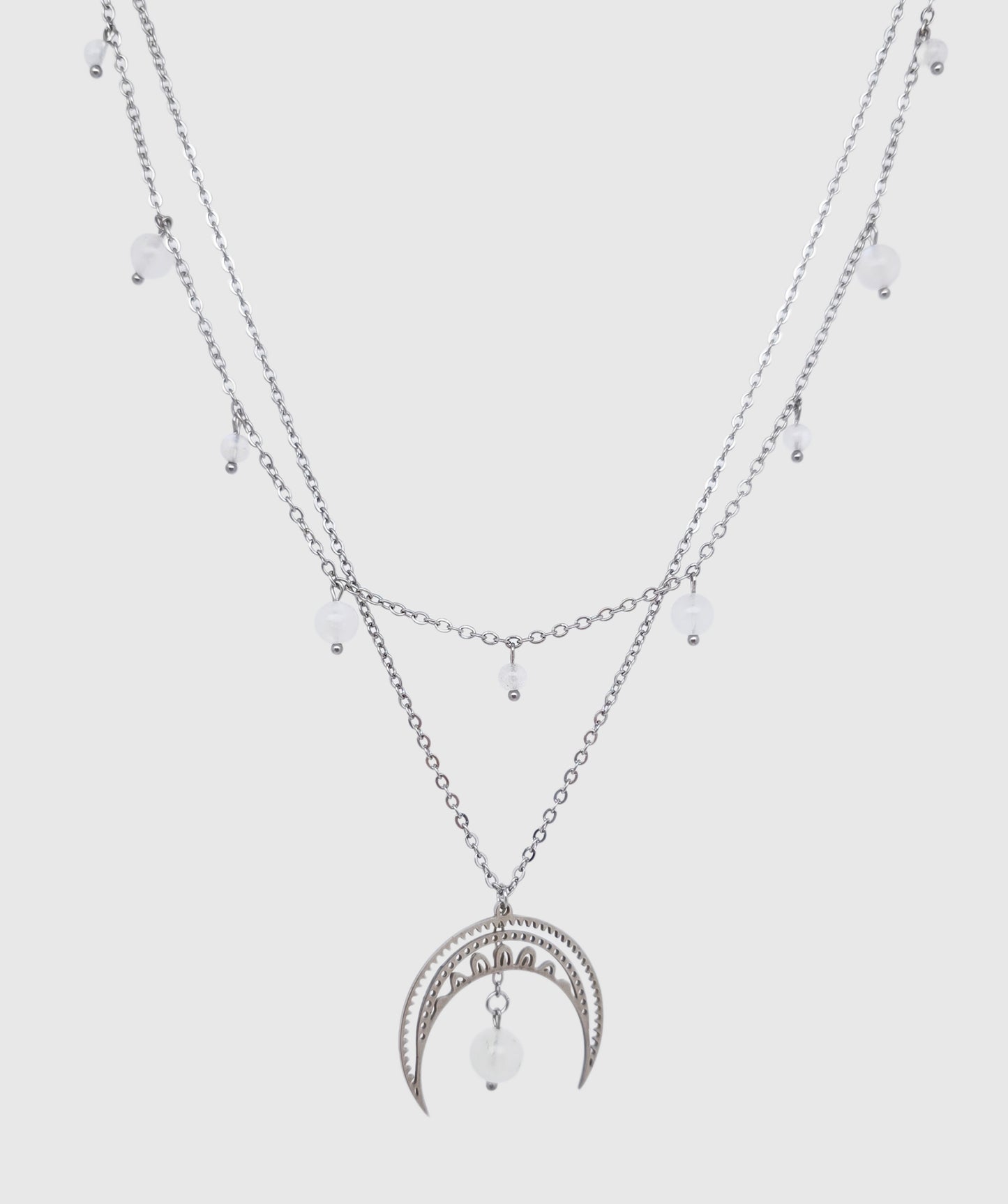 Collier CHANDRA ~ 4 pierres disponible 🌷 doré/argenté