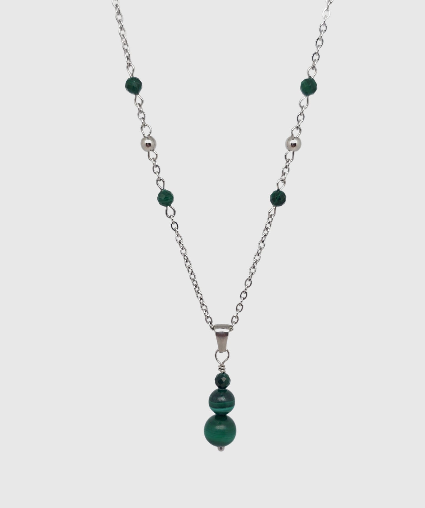 Collier ATHÉNA ~ 4 pierres disponibles 🌷 doré/argenté