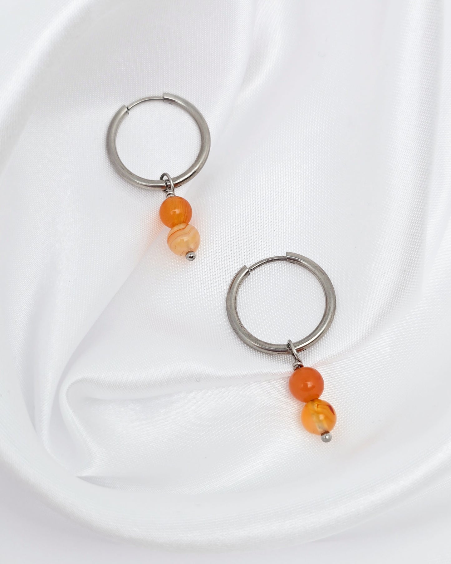 Boucles d'oreilles CASSANDRA ~ 13 pierres disponibles 🌷 doré/argenté