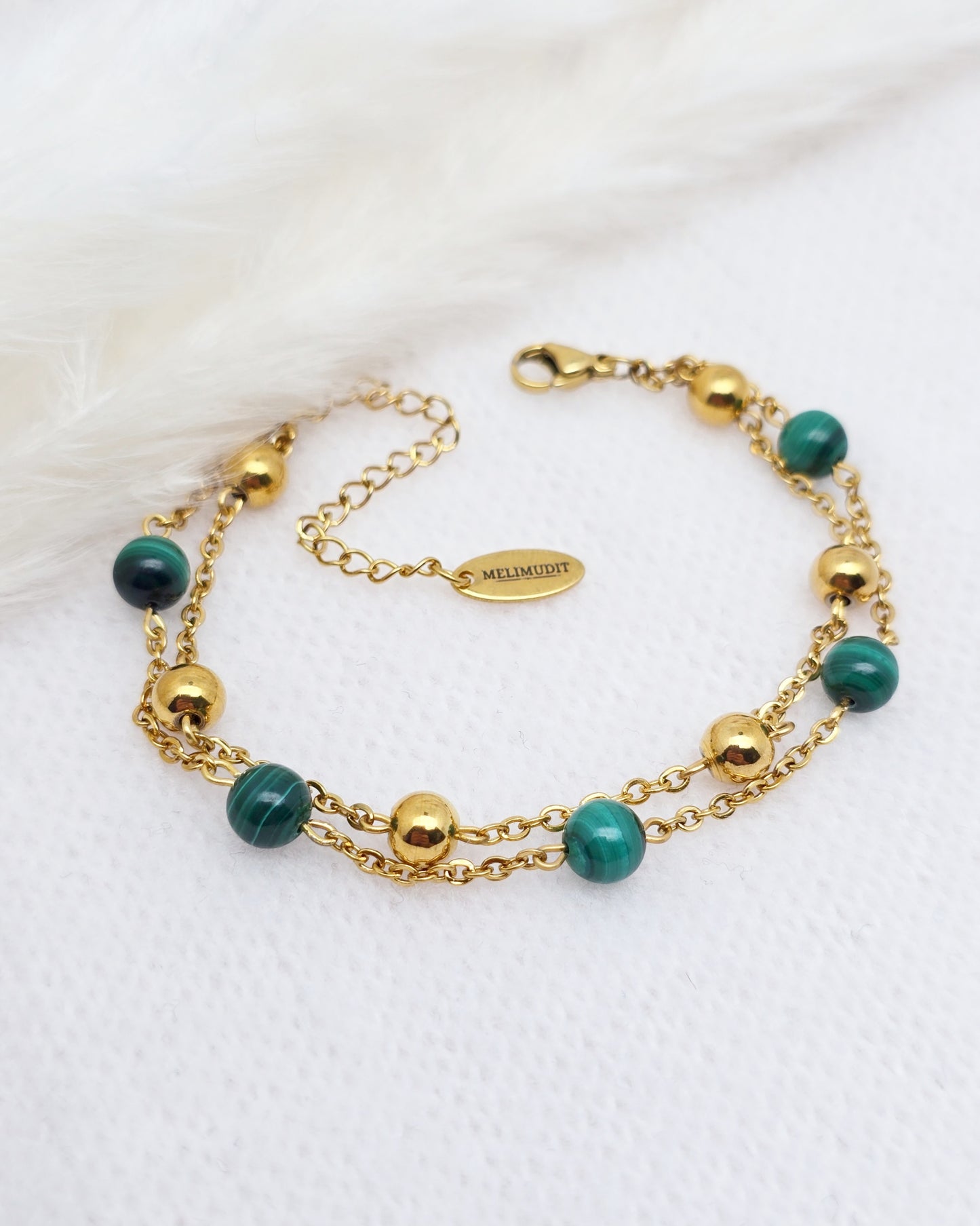 Bracelet PHOEBÉ ~ 7 pierres disponibles 🌷 doré/argenté