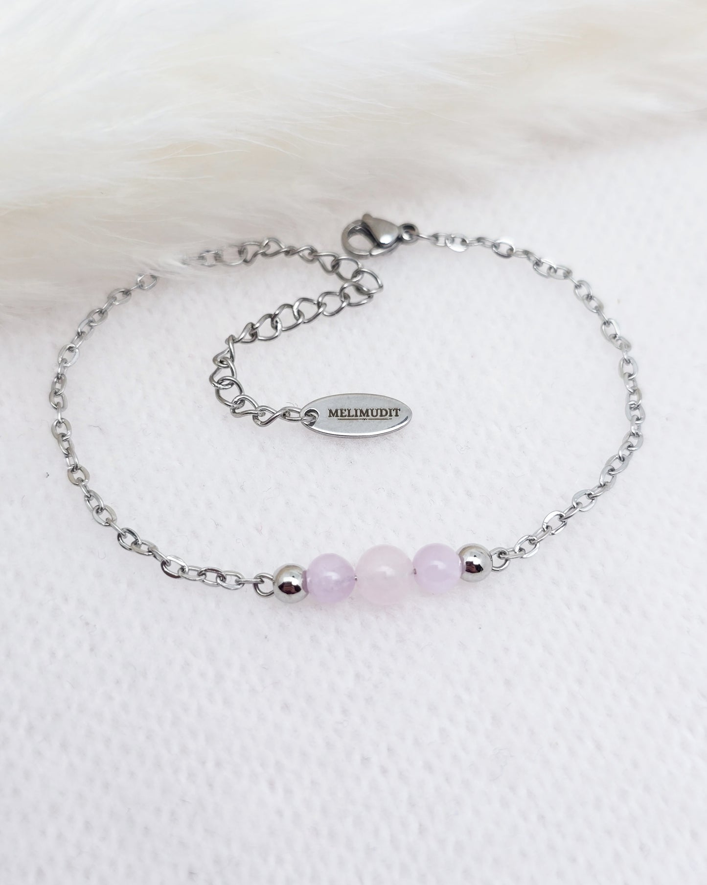 Bracelet CIRCÉ ~ 6 pierres disponibles 🌷 doré/argenté