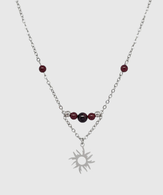 Collier CELEANAR ~ 3 pierres disponibles 🌷 doré/argenté