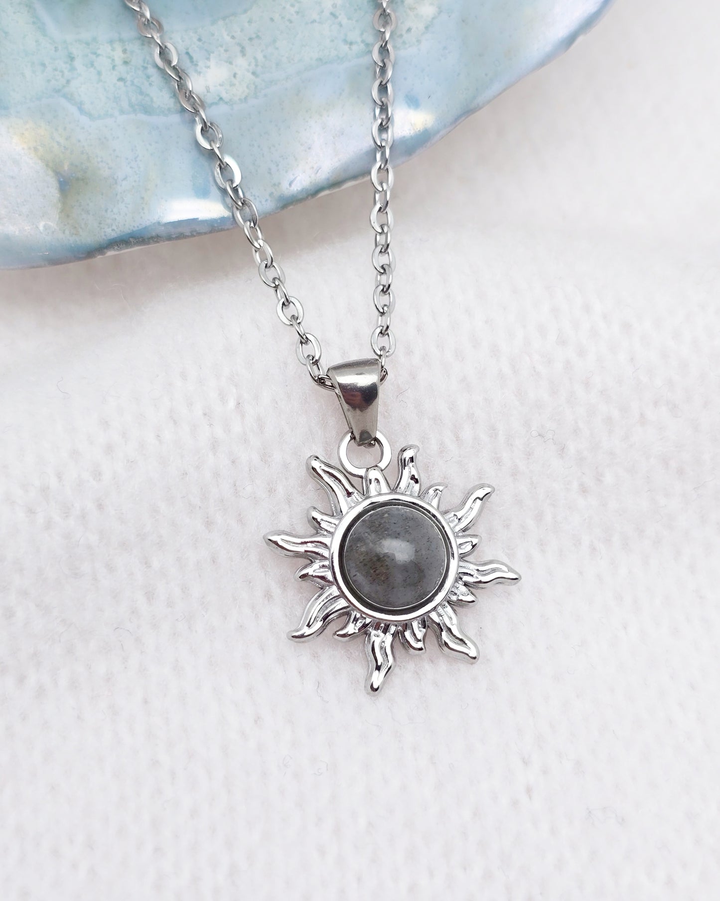 Collier SOLÉOR ~ 4 pierres disponibles 🌷 doré/argenté