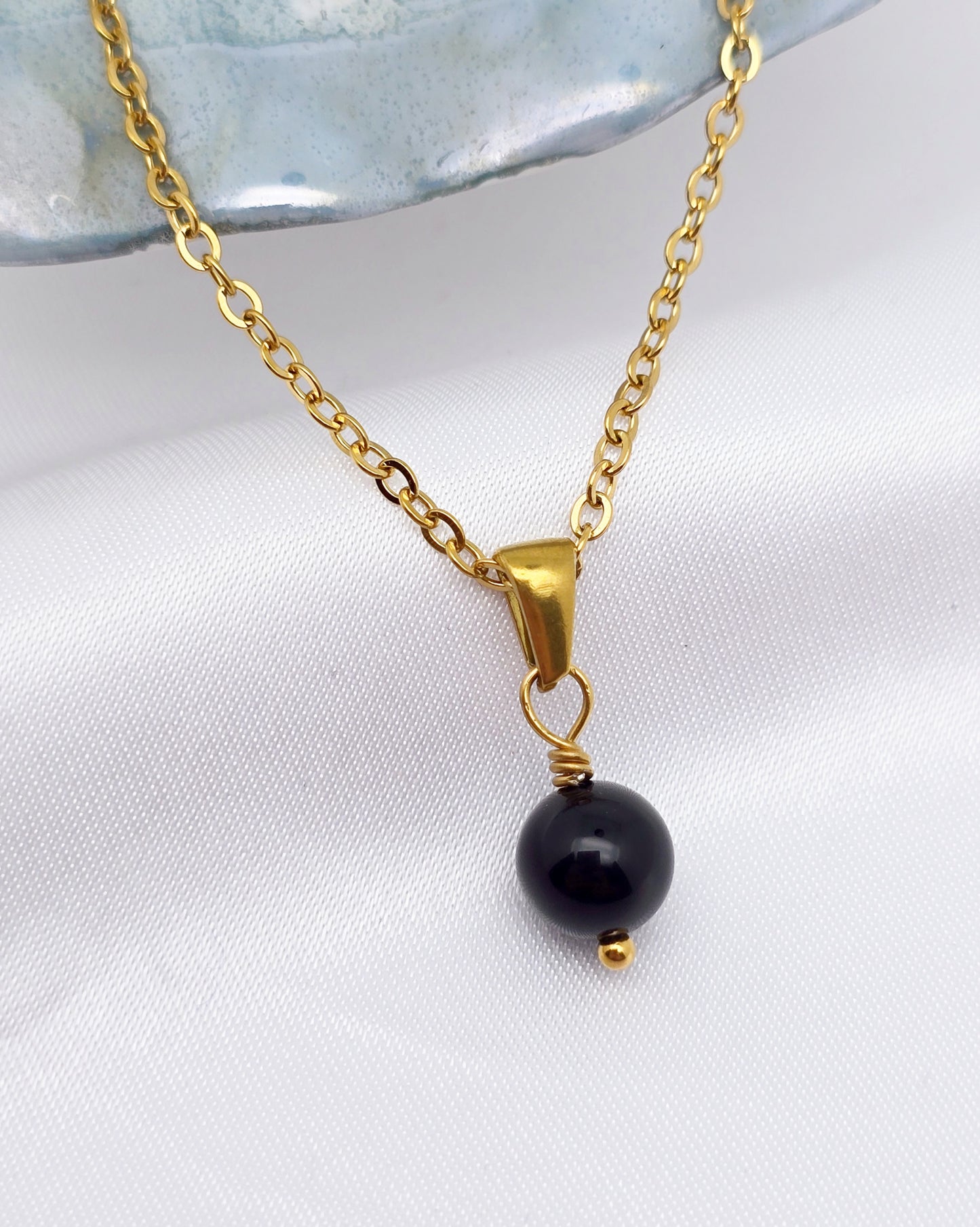 Collier MAÏA ~ 24 pierres disponibles 🌷 doré/argenté