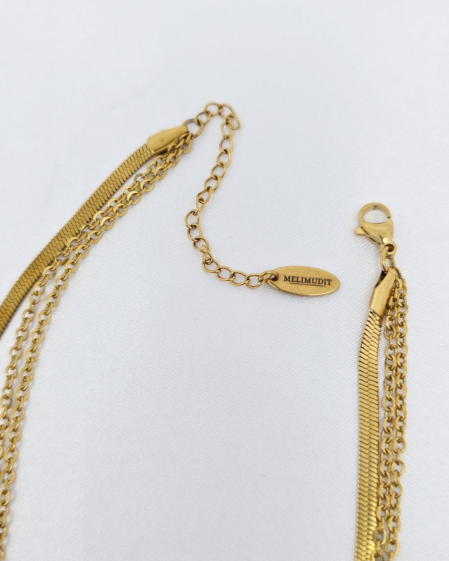 Collier HERMIONE ~ 3 pierres disponibles 🌷 doré/argenté