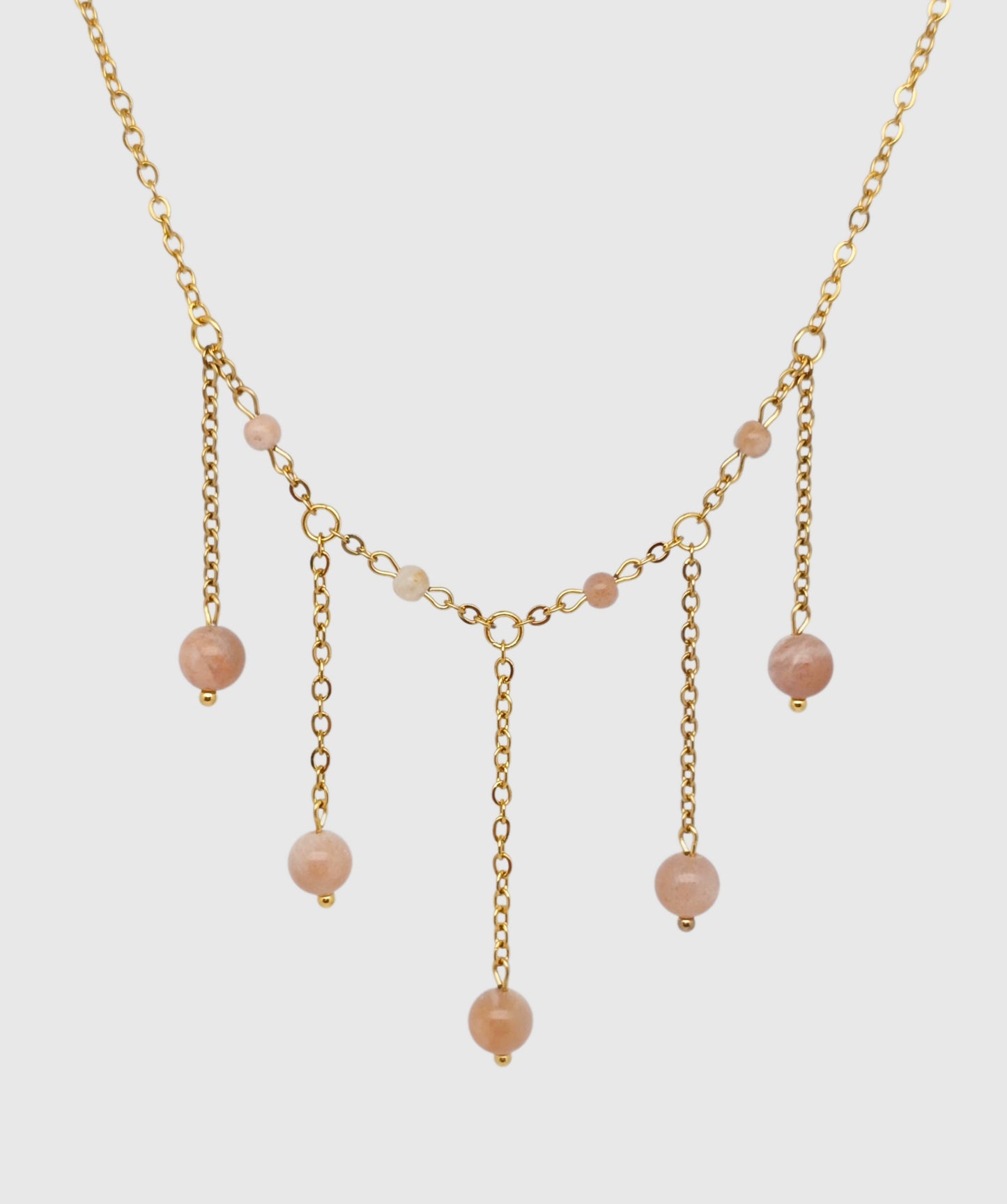 Collier CALYPSO ~ 5 pierres disponible 🌷 doré/argenté