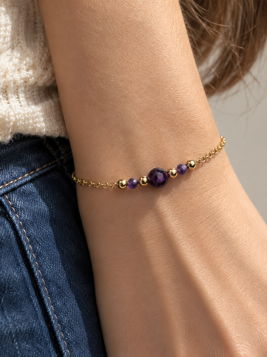 Bracelet THALIA ~ 3 pierres disponibles 🌷 doré/argenté