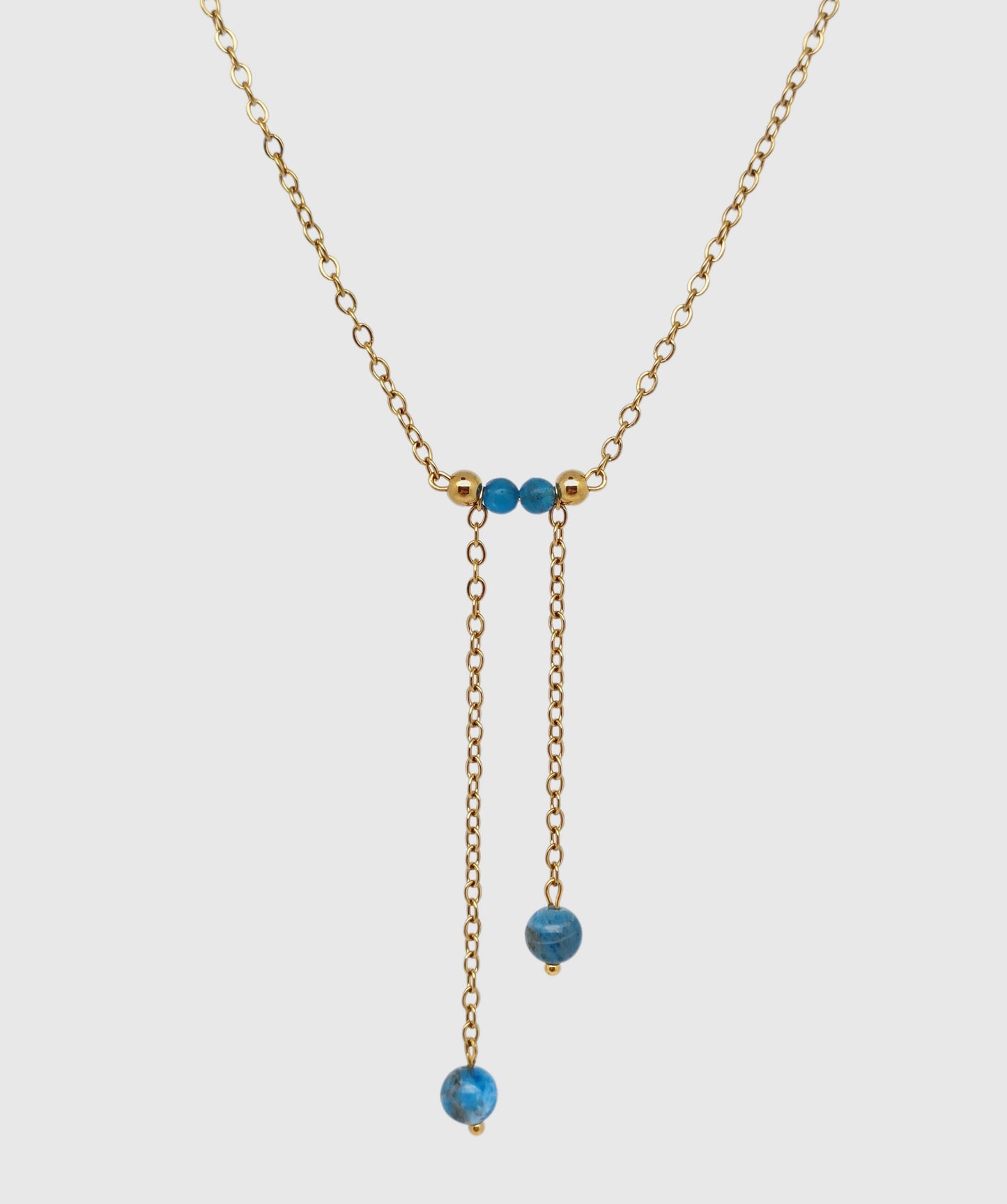 Collier ARCADIA ~ 3 pierres disponibles 🌷 doré/argenté