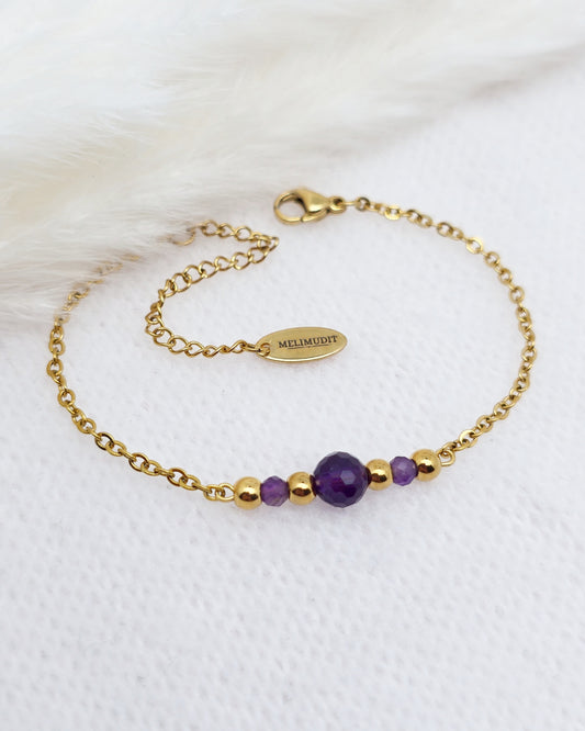 Bracelet THALIA ~ 3 pierres disponibles 🌷 doré/argenté