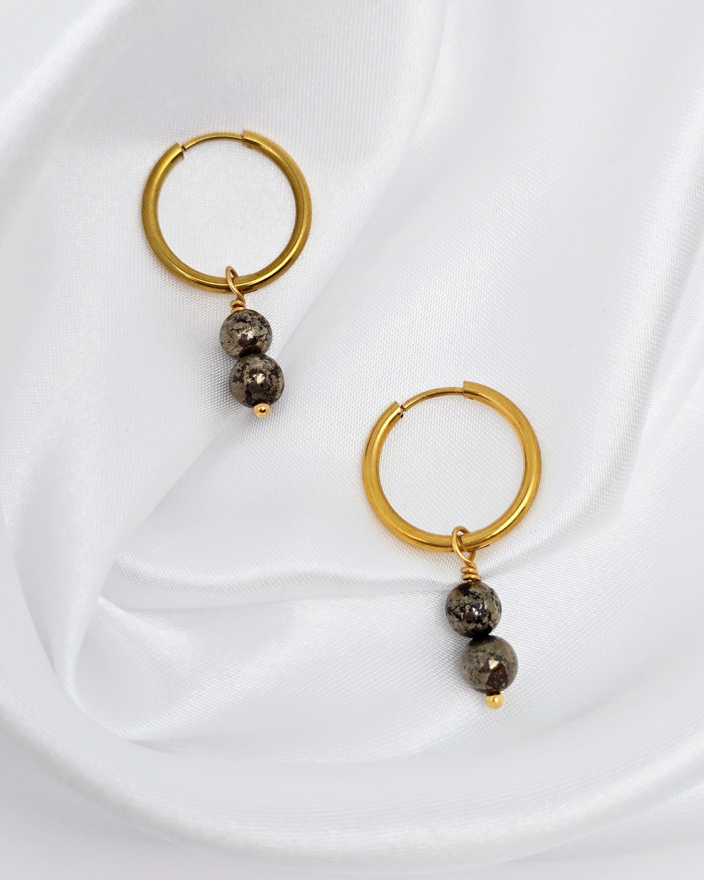 Boucles d'oreilles CASSANDRA ~ 13 pierres disponibles 🌷 doré/argenté