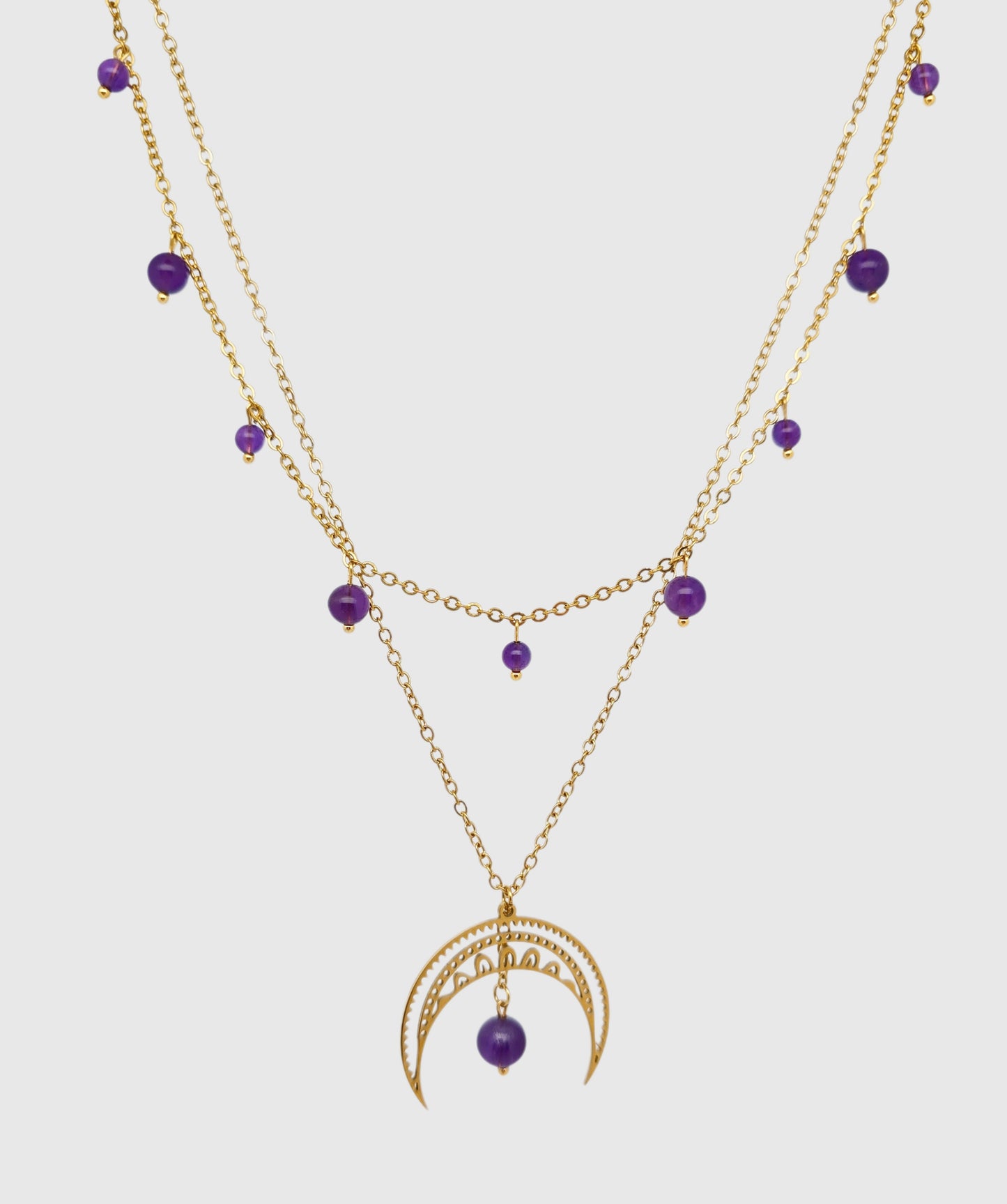 Collier CHANDRA ~ 4 pierres disponible 🌷 doré/argenté