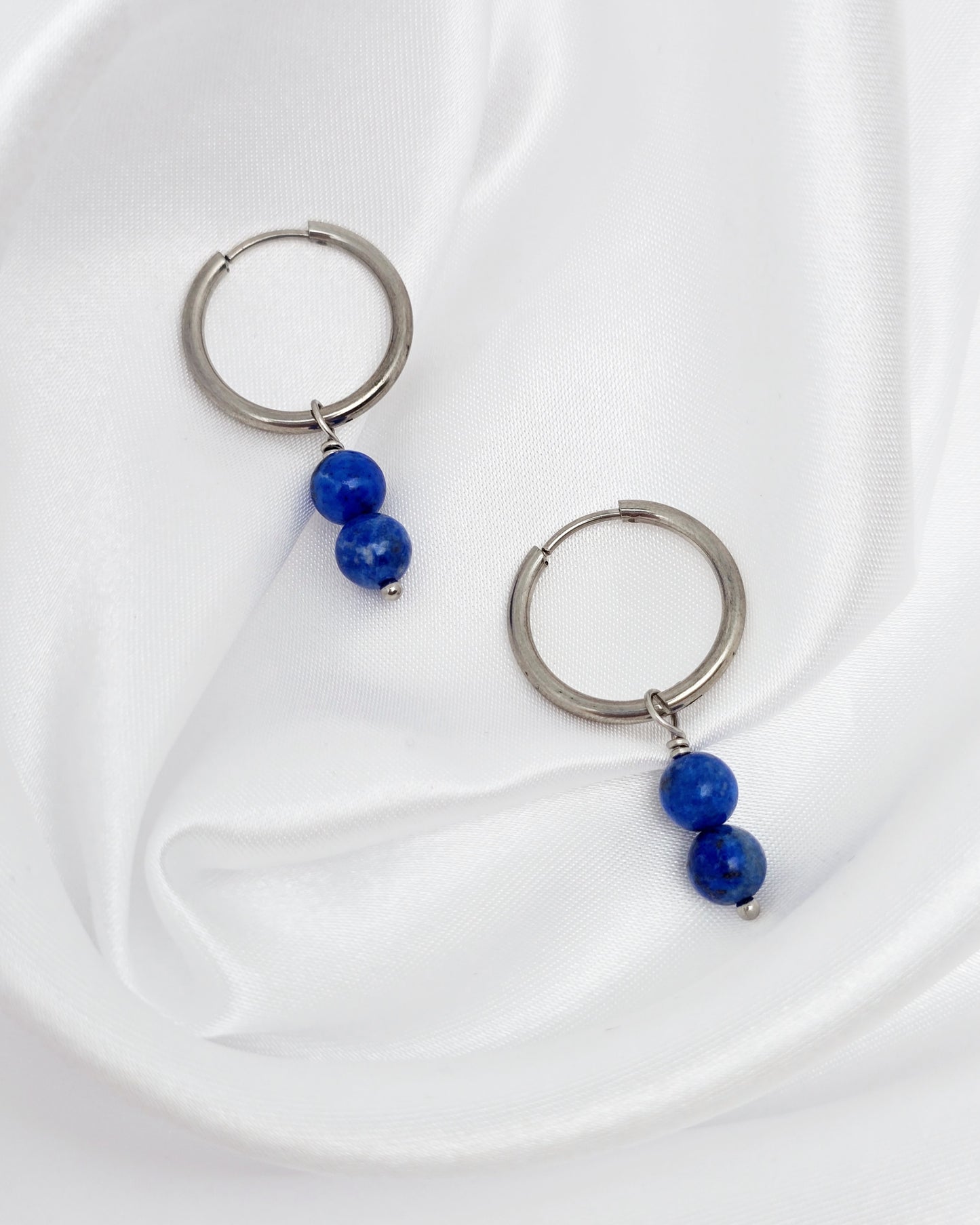 Boucles d'oreilles CASSANDRA ~ 13 pierres disponibles 🌷 doré/argenté