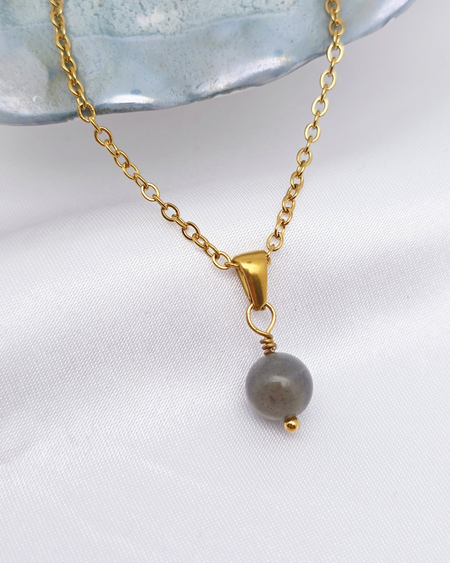 Collier MAÏA ~ 24 pierres disponibles 🌷 doré/argenté