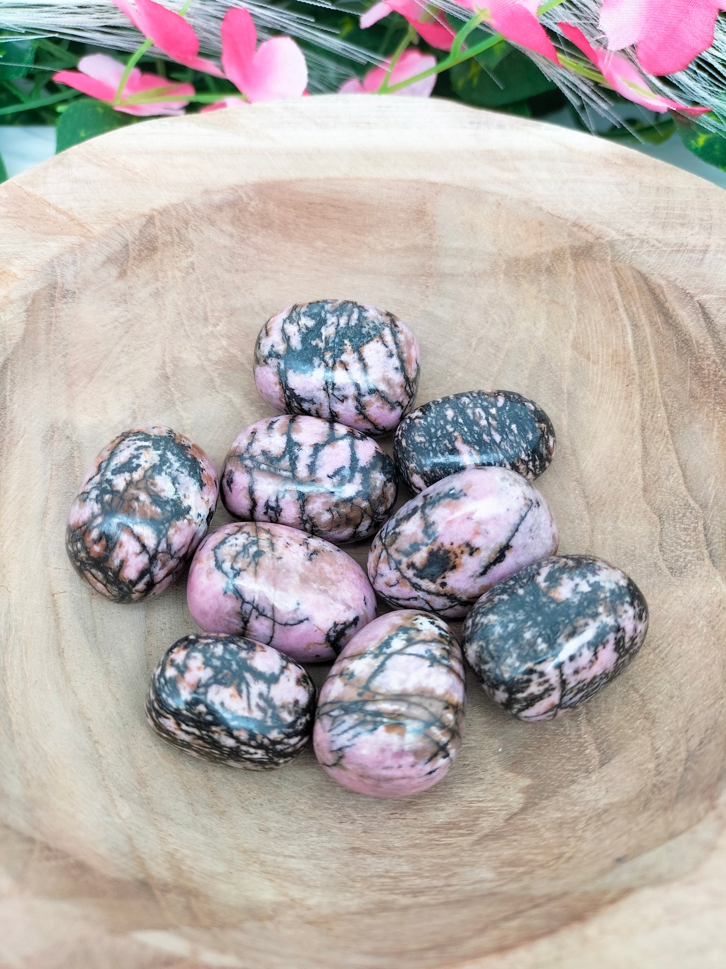 Pierre roulée Rhodonite 🌷 3 / 4cm