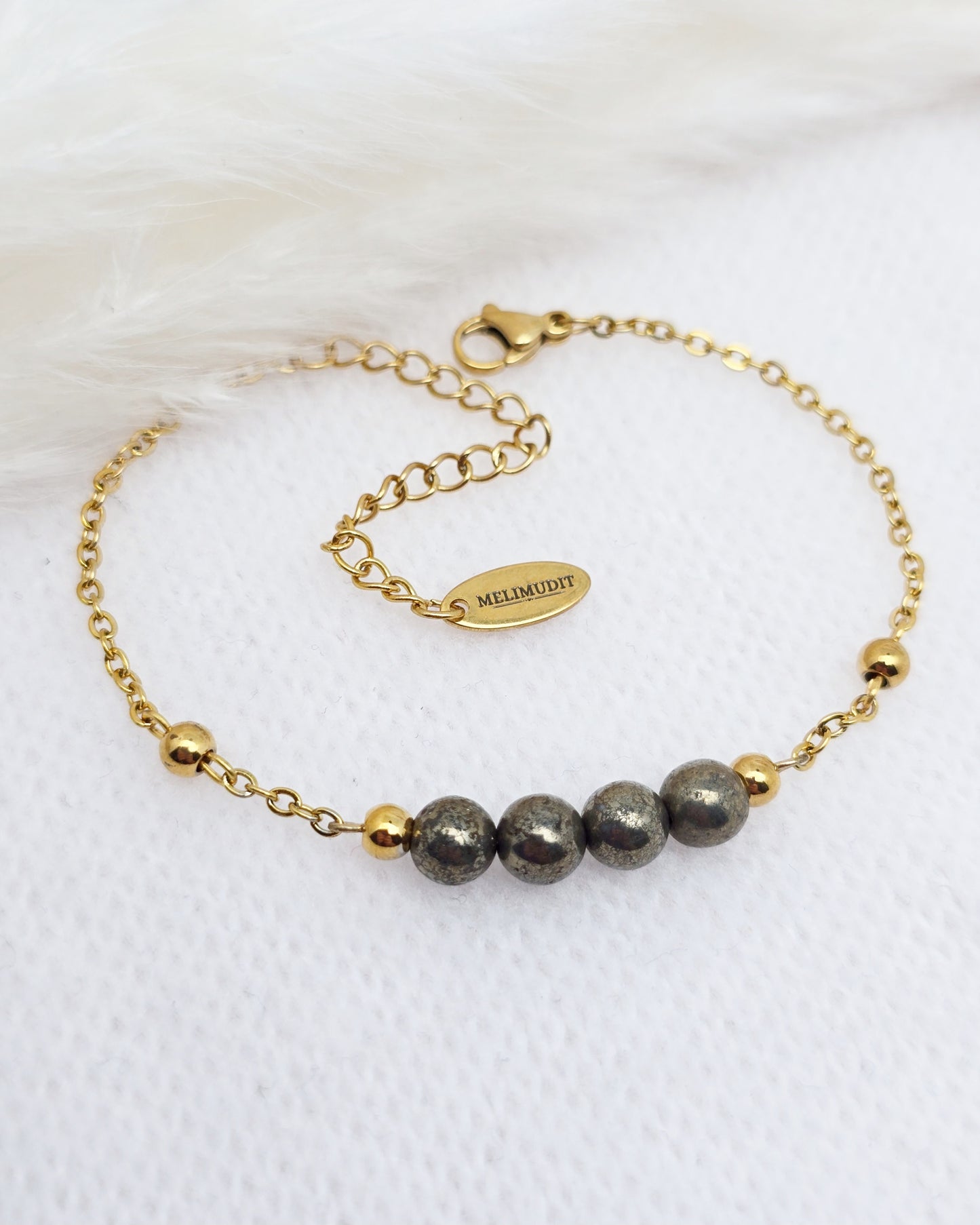 Bracelet OLYMPE ~ 7 pierres disponibles🌷 doré/argenté