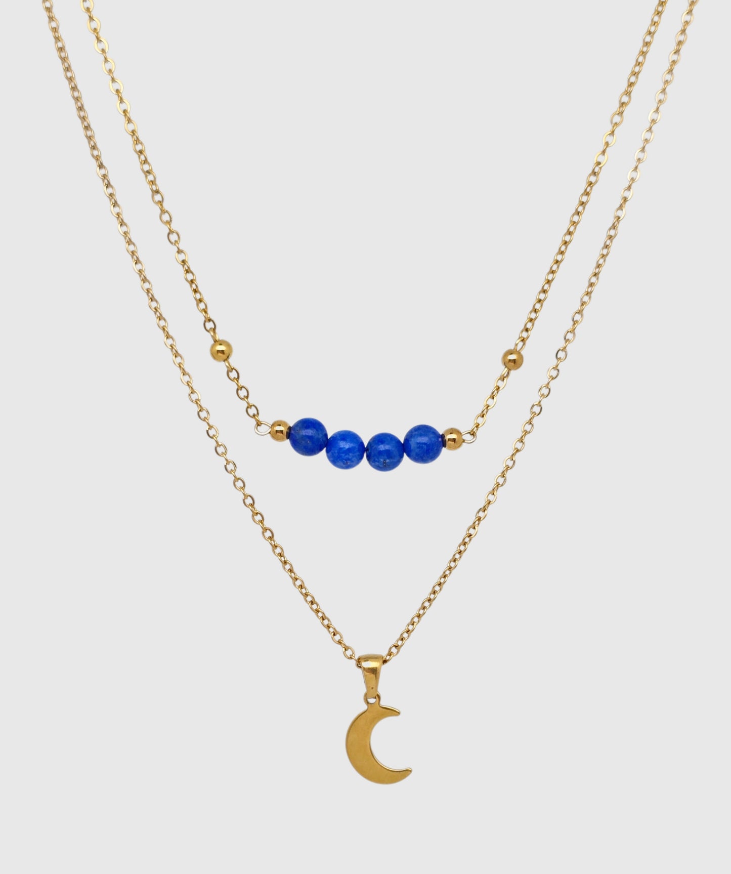 Collier MÉLIA ~ 8 pierres disponibles 🌷 doré/argenté