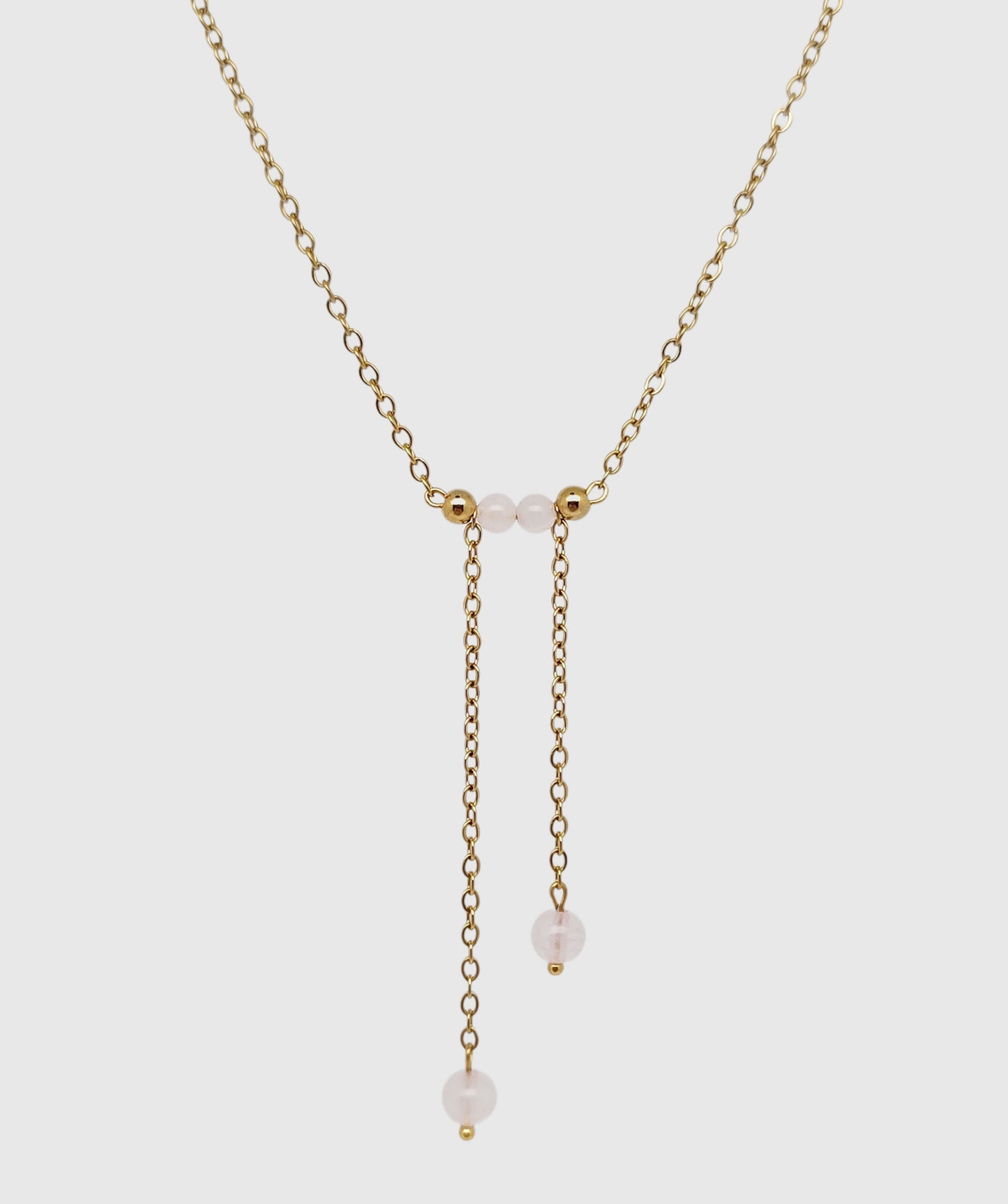 Collier ARCADIA ~ 3 pierres disponibles 🌷 doré/argenté