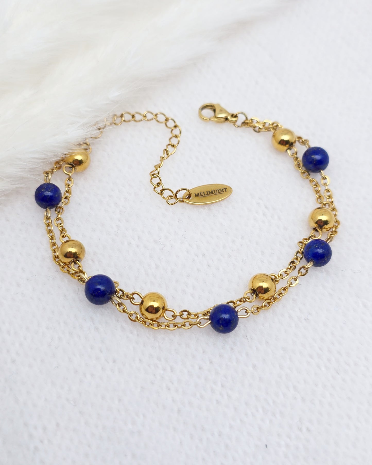 Bracelet PHOEBÉ ~ 7 pierres disponibles 🌷 doré/argenté