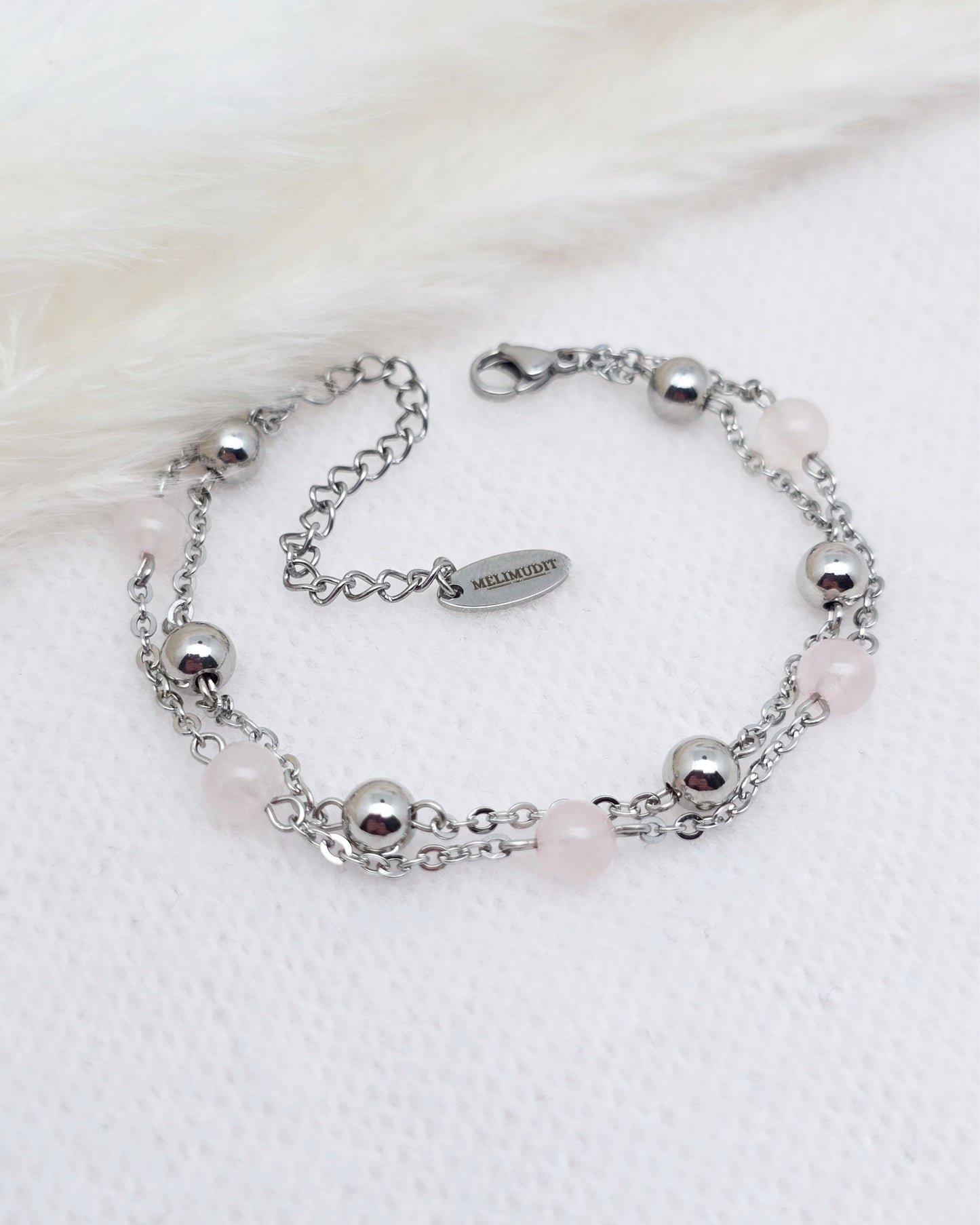 Bracelet PHOEBÉ ~ 7 pierres disponibles 🌷 doré/argenté