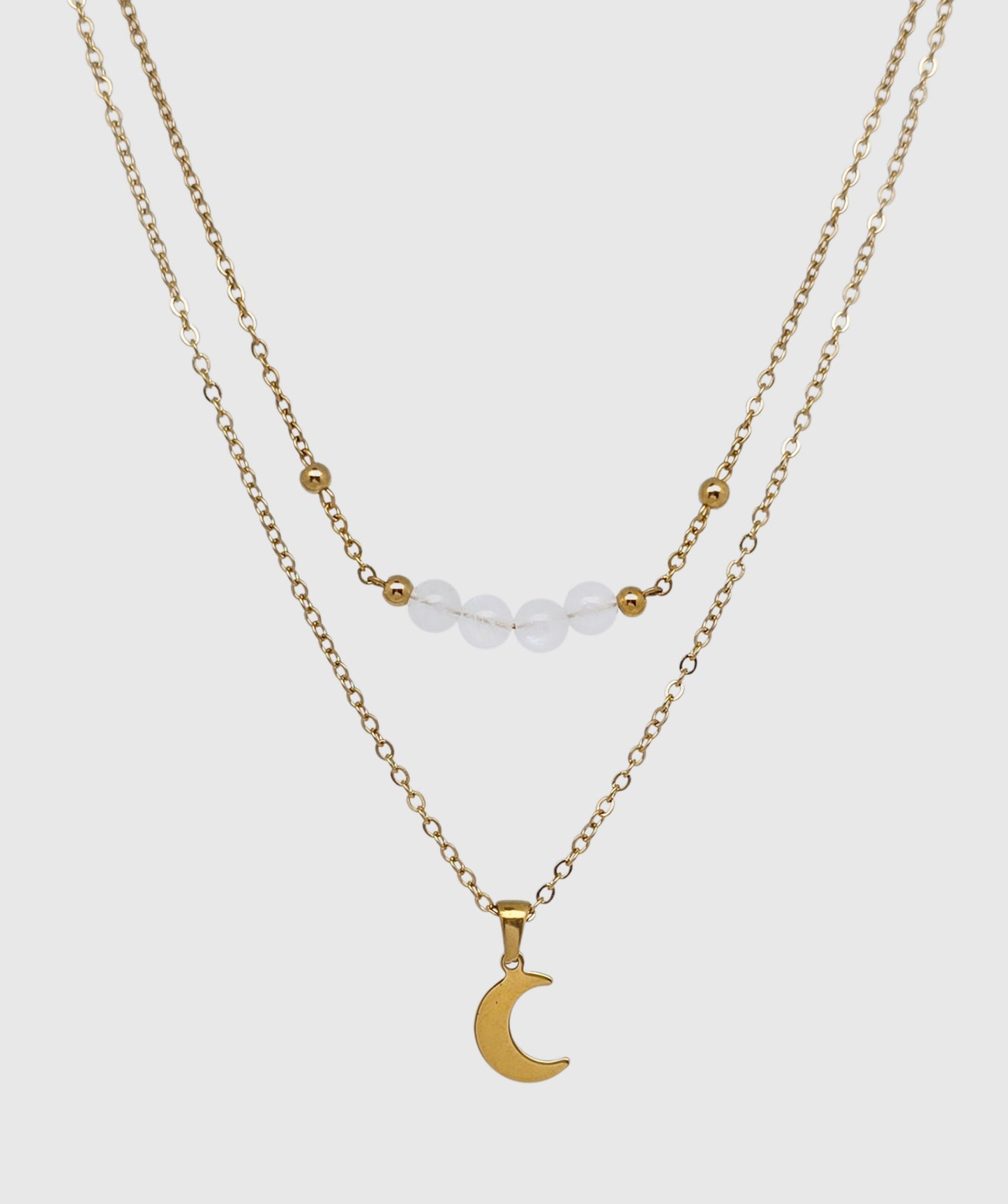 Collier MÉLIA ~ 8 pierres disponibles 🌷 doré/argenté