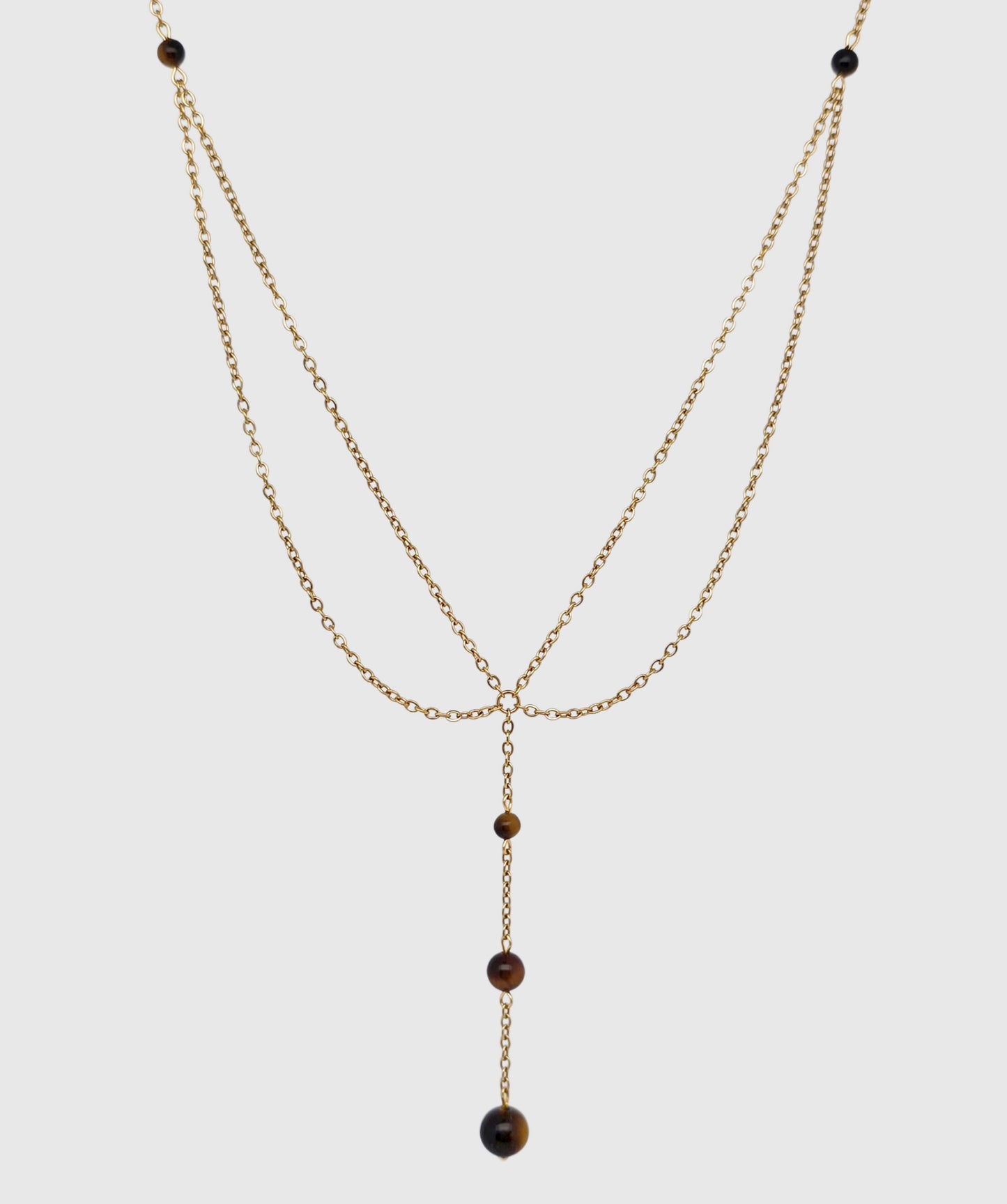 Collier GAÏA ~ 5 pierres disponibles 🌷 doré/argenté ,