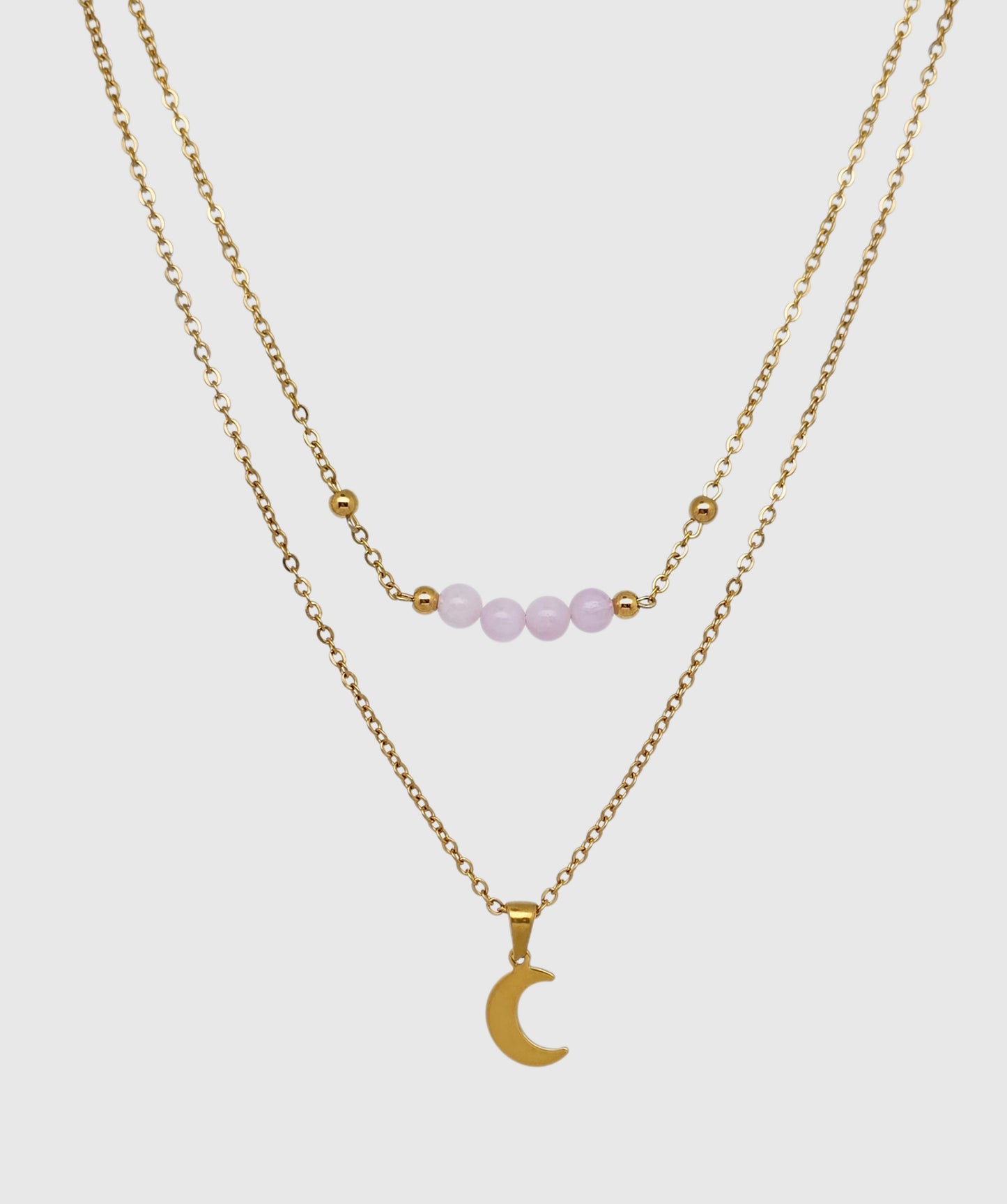 Collier MÉLIA ~ 8 pierres disponibles 🌷 doré/argenté