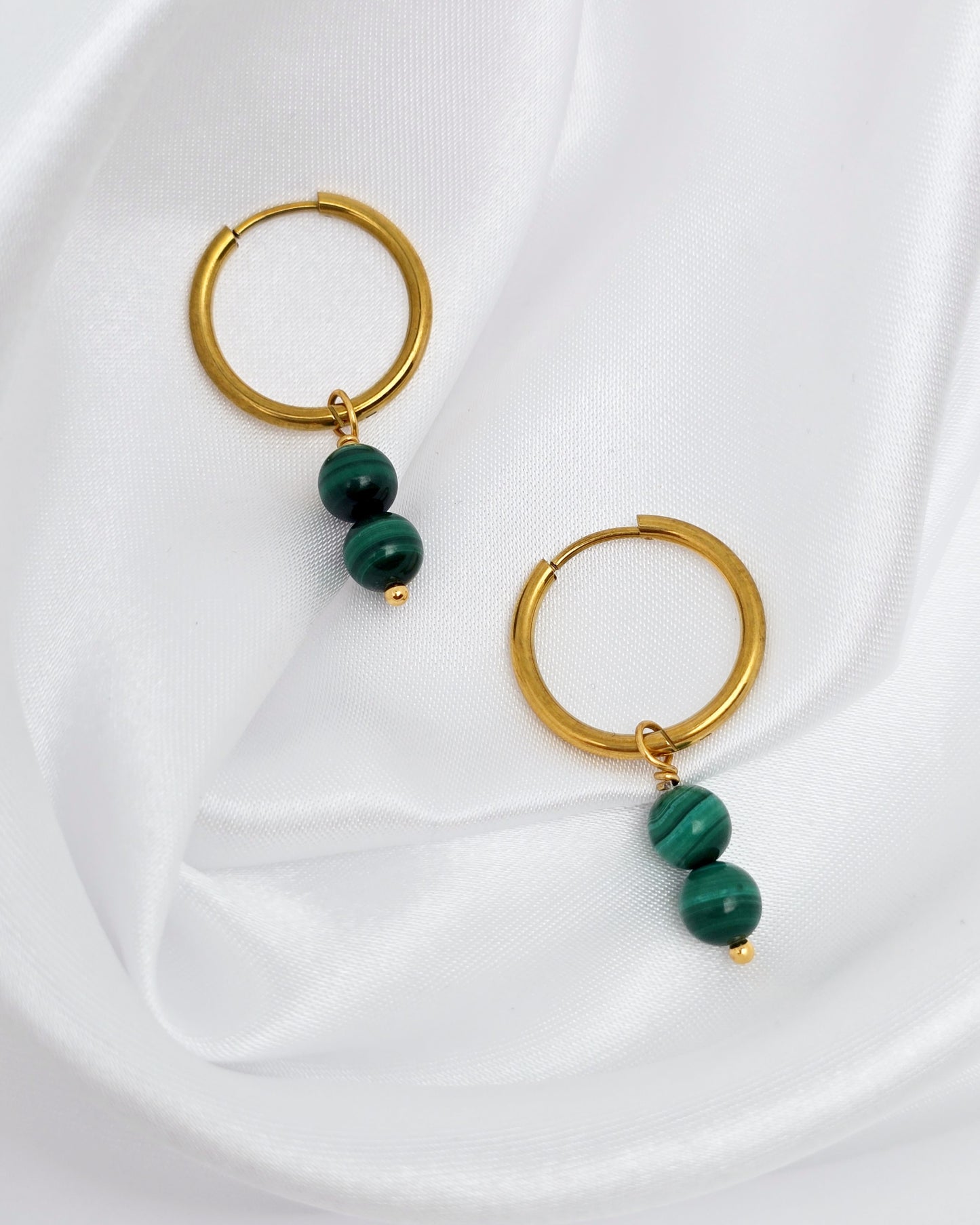 Boucles d'oreilles CASSANDRA ~ 13 pierres disponibles 🌷 doré/argenté