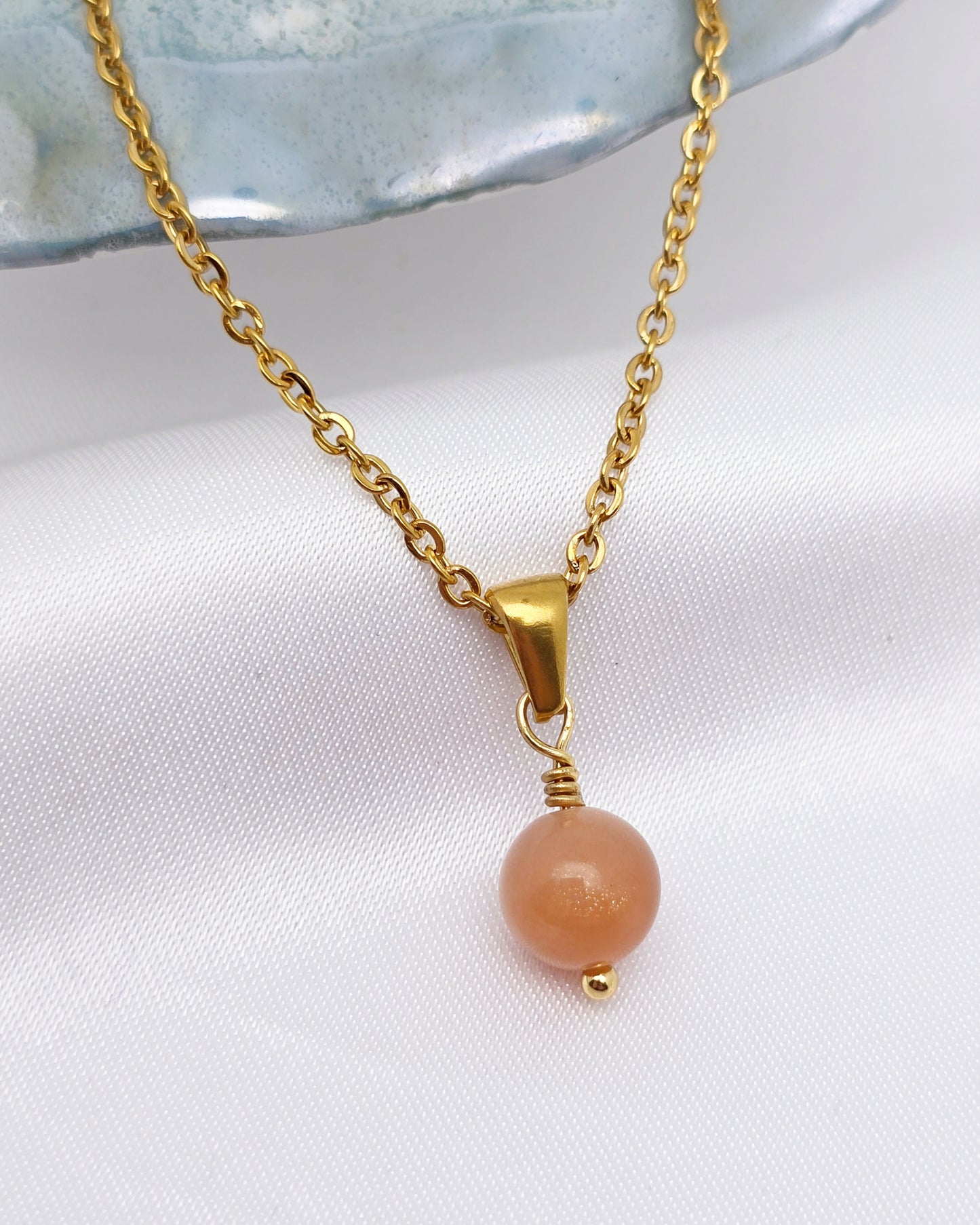 Collier MAÏA ~ 24 pierres disponibles 🌷 doré/argenté