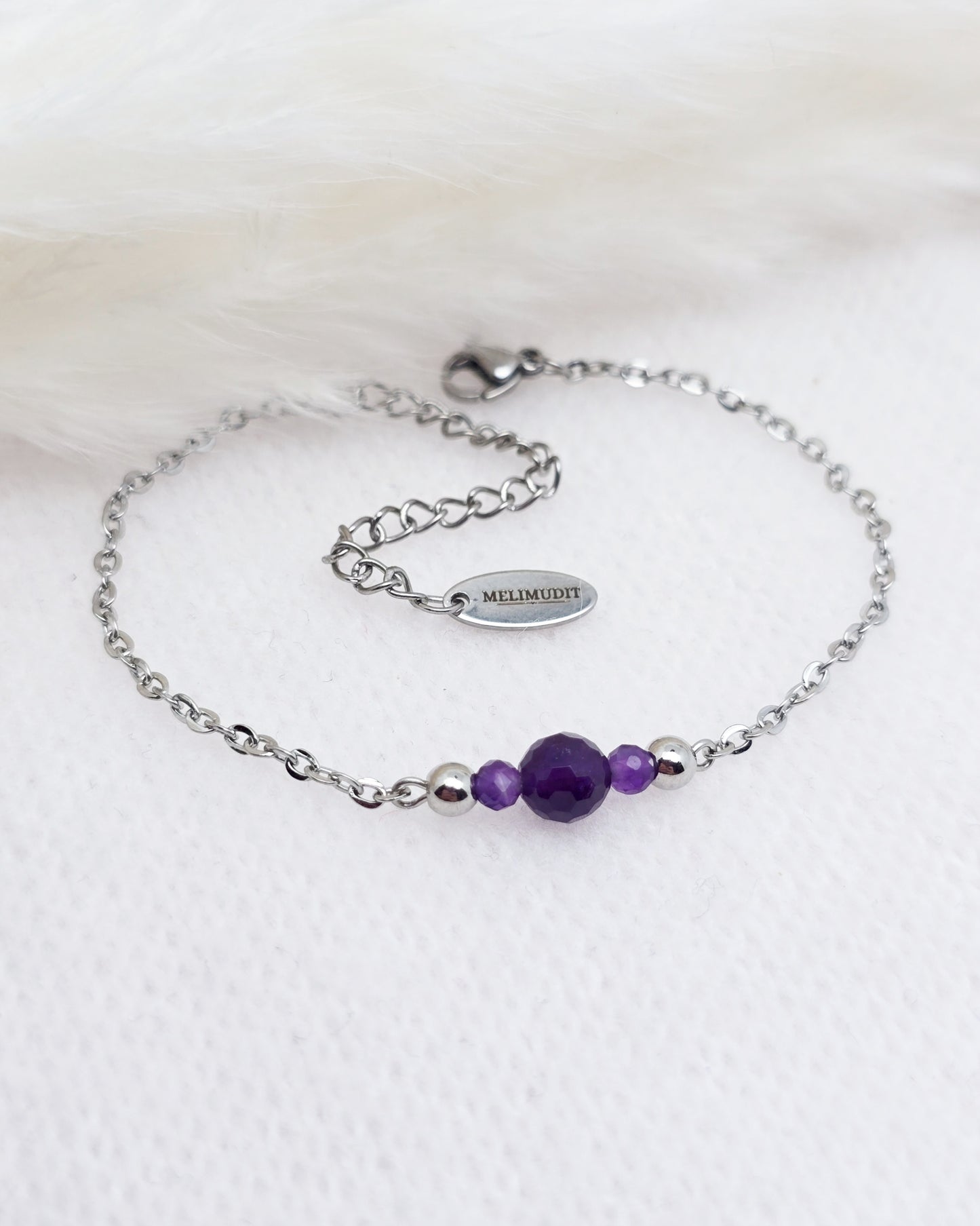 Bracelet CIRCÉ ~ 6 pierres disponibles 🌷 doré/argenté