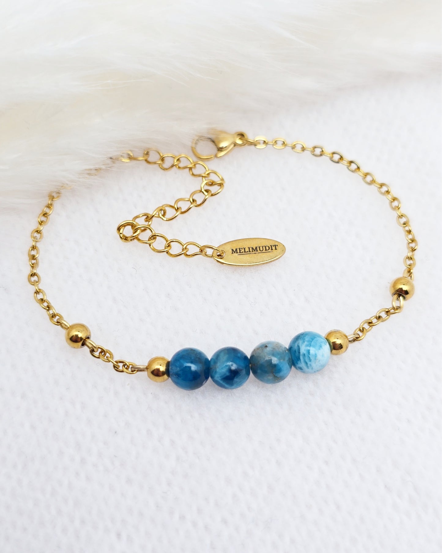 Bracelet OLYMPE ~ 7 pierres disponibles🌷 doré/argenté