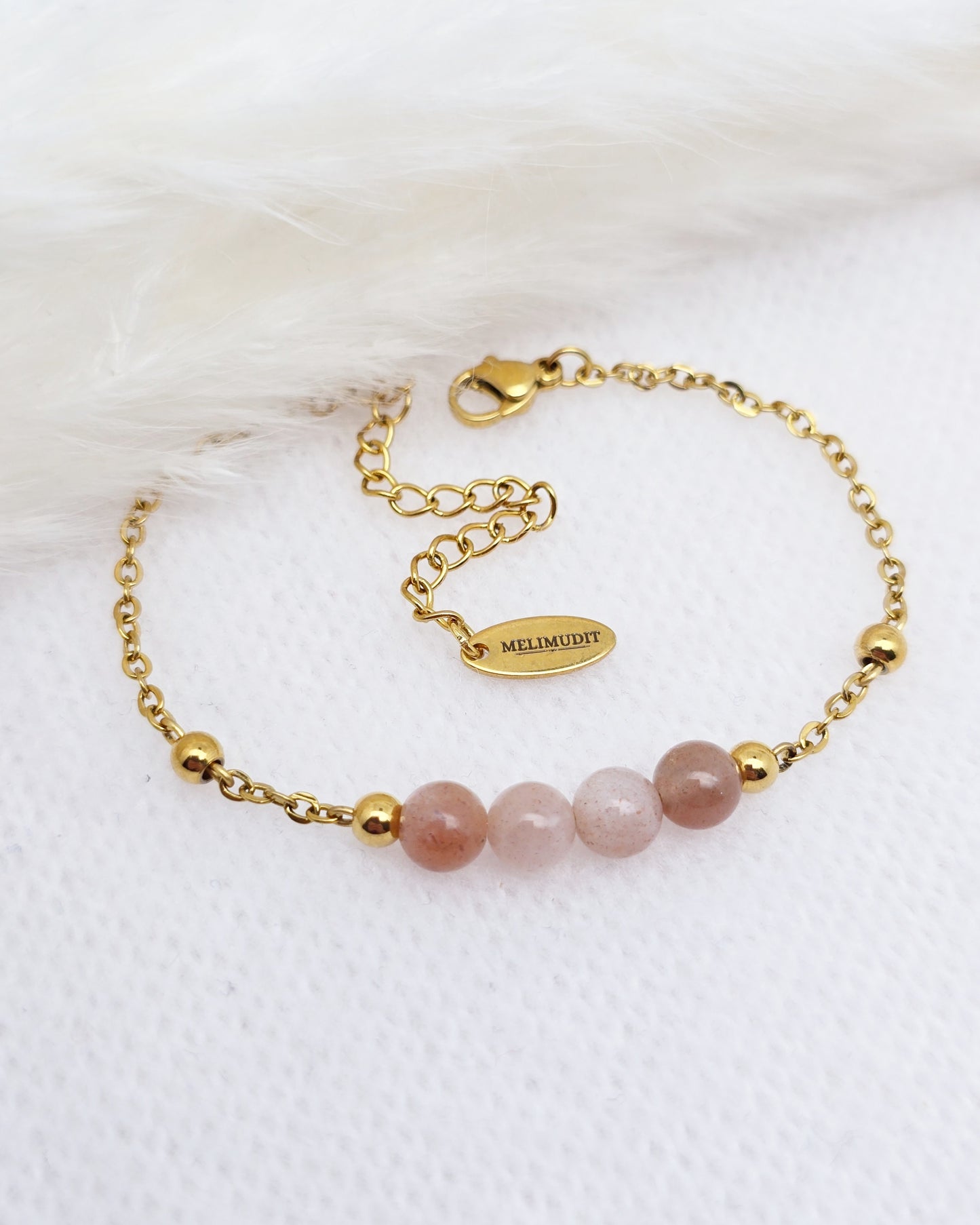 Bracelet OLYMPE ~ 7 pierres disponibles🌷 doré/argenté