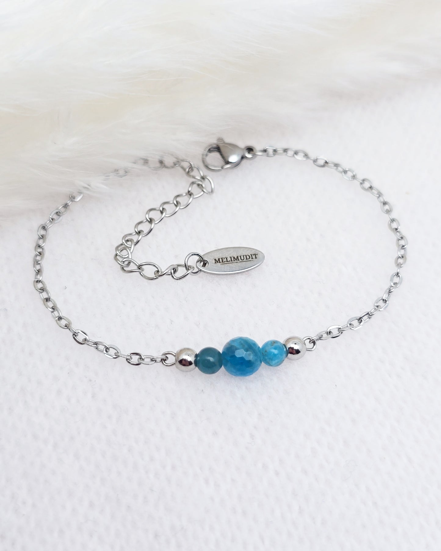 Bracelet CIRCÉ ~ 6 pierres disponibles 🌷 doré/argenté