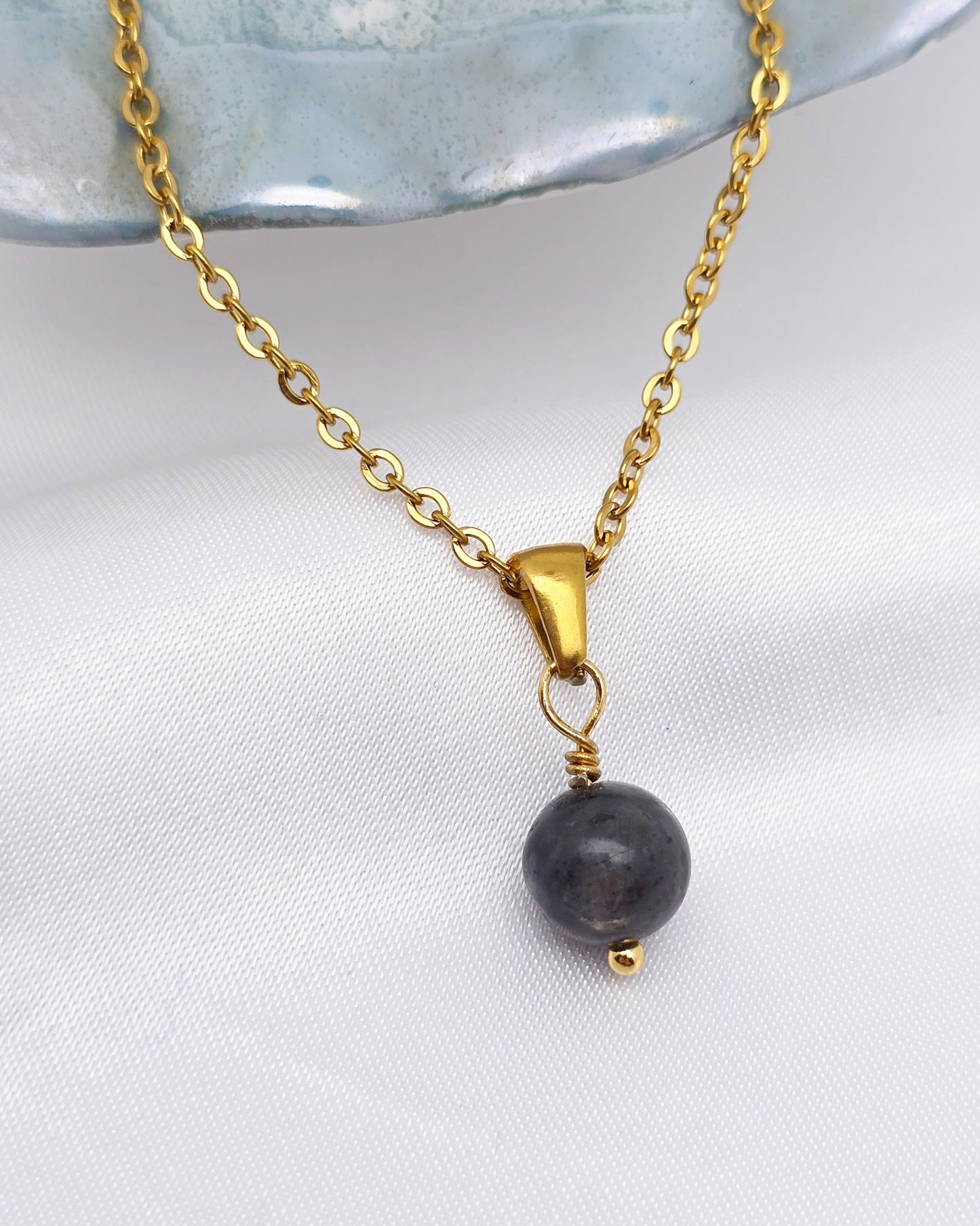 Collier MAÏA ~ 24 pierres disponibles 🌷 doré/argenté