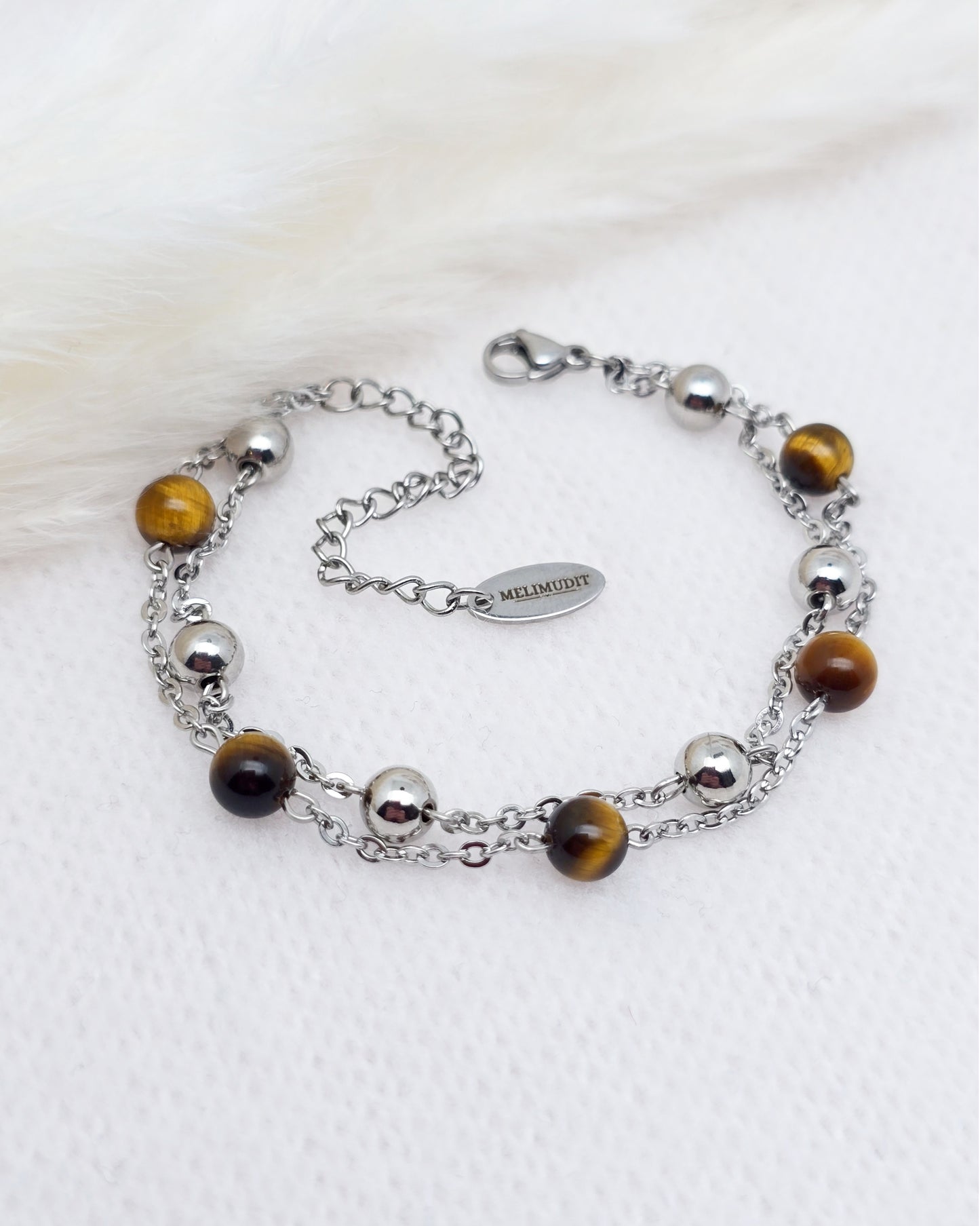 Bracelet PHOEBÉ ~ 7 pierres disponibles 🌷 doré/argenté