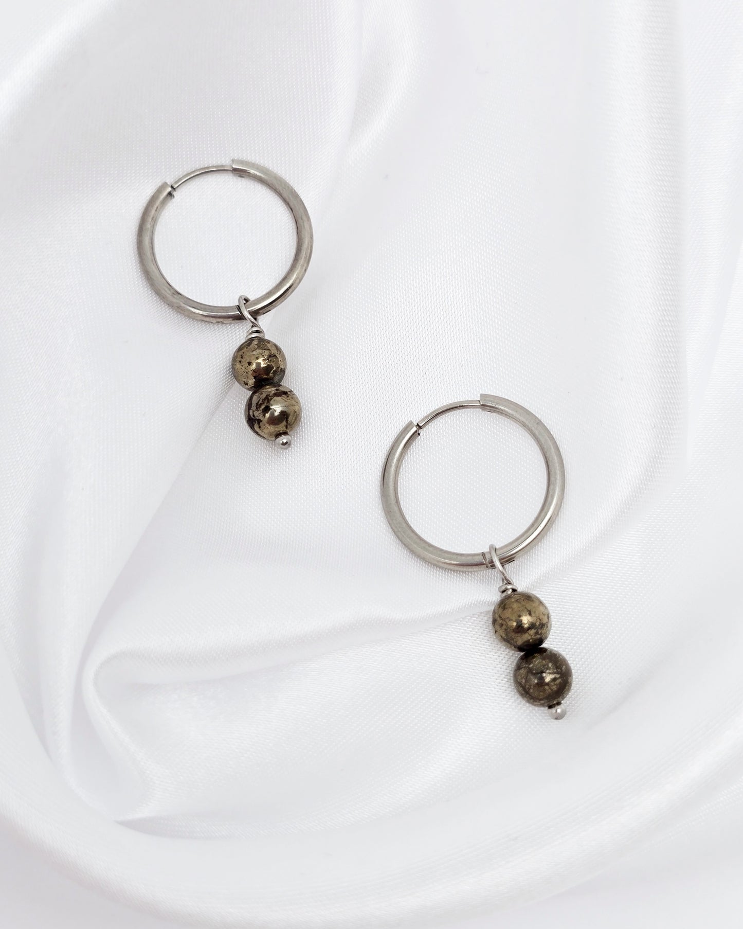 Boucles d'oreilles CASSANDRA ~ 13 pierres disponibles 🌷 doré/argenté