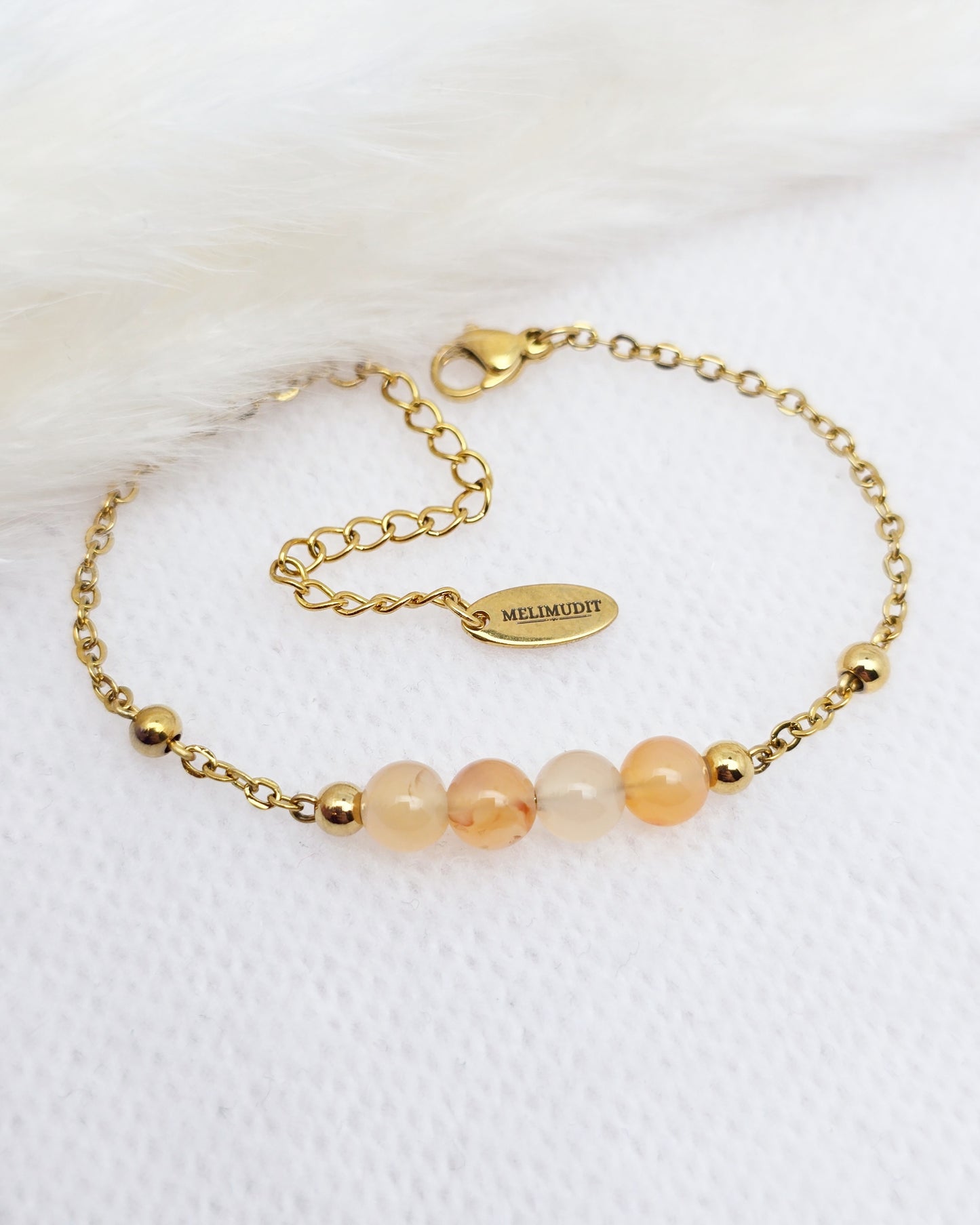 Bracelet OLYMPE ~ 7 pierres disponibles🌷 doré/argenté