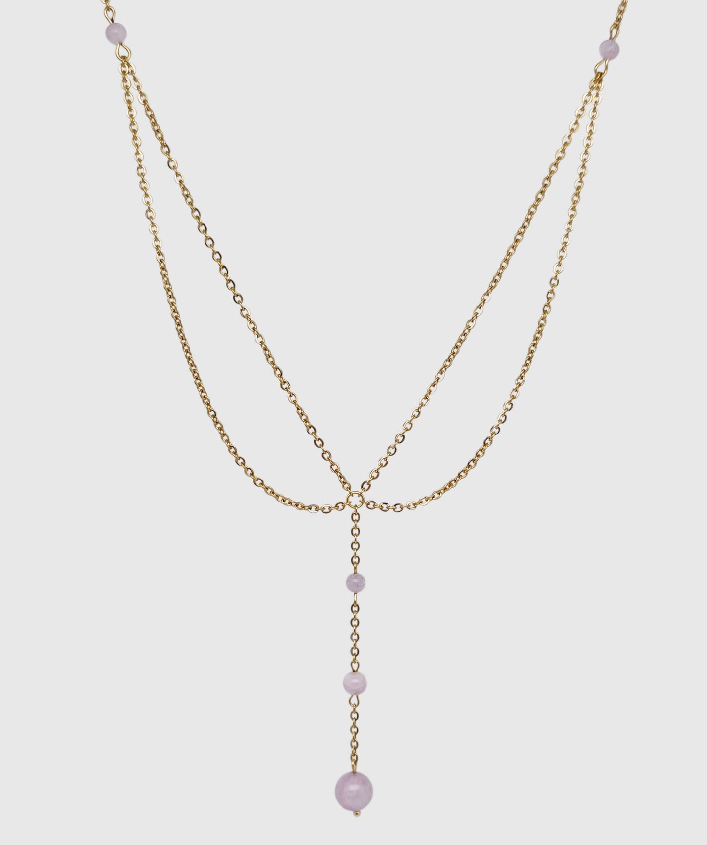 Collier GAÏA ~ 5 pierres disponibles 🌷 doré/argenté ,